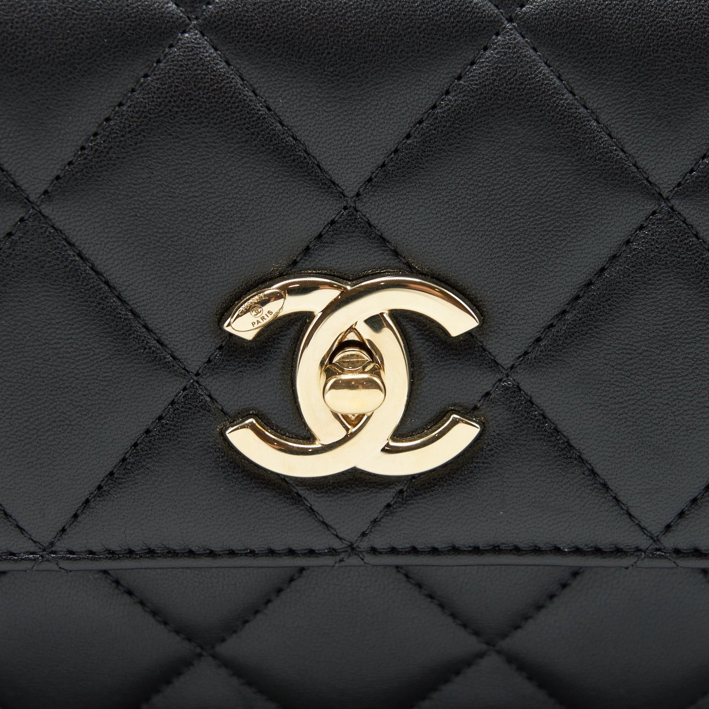 Chanel Trendy CC Flap Bag Lambskin Black L
