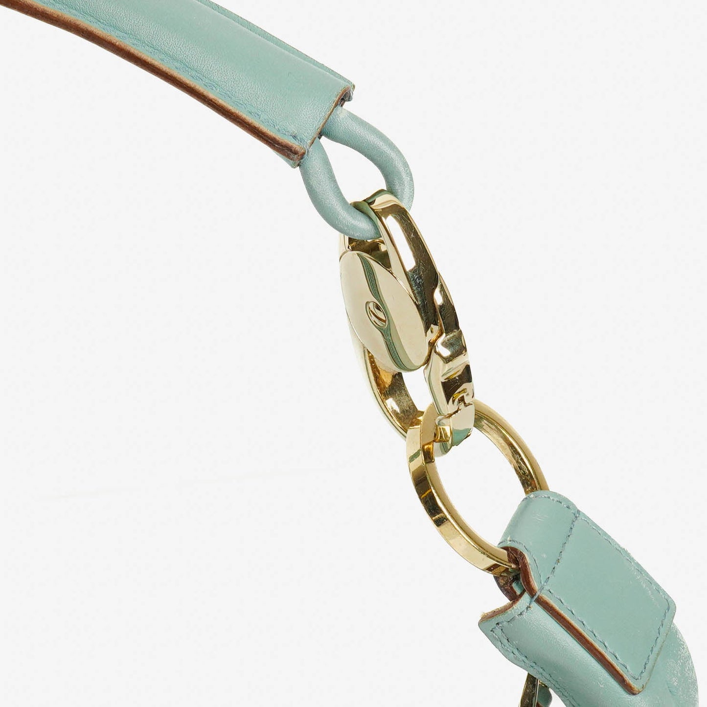 Gucci Suede And Leather Braided Handle Ring Hobo Bag