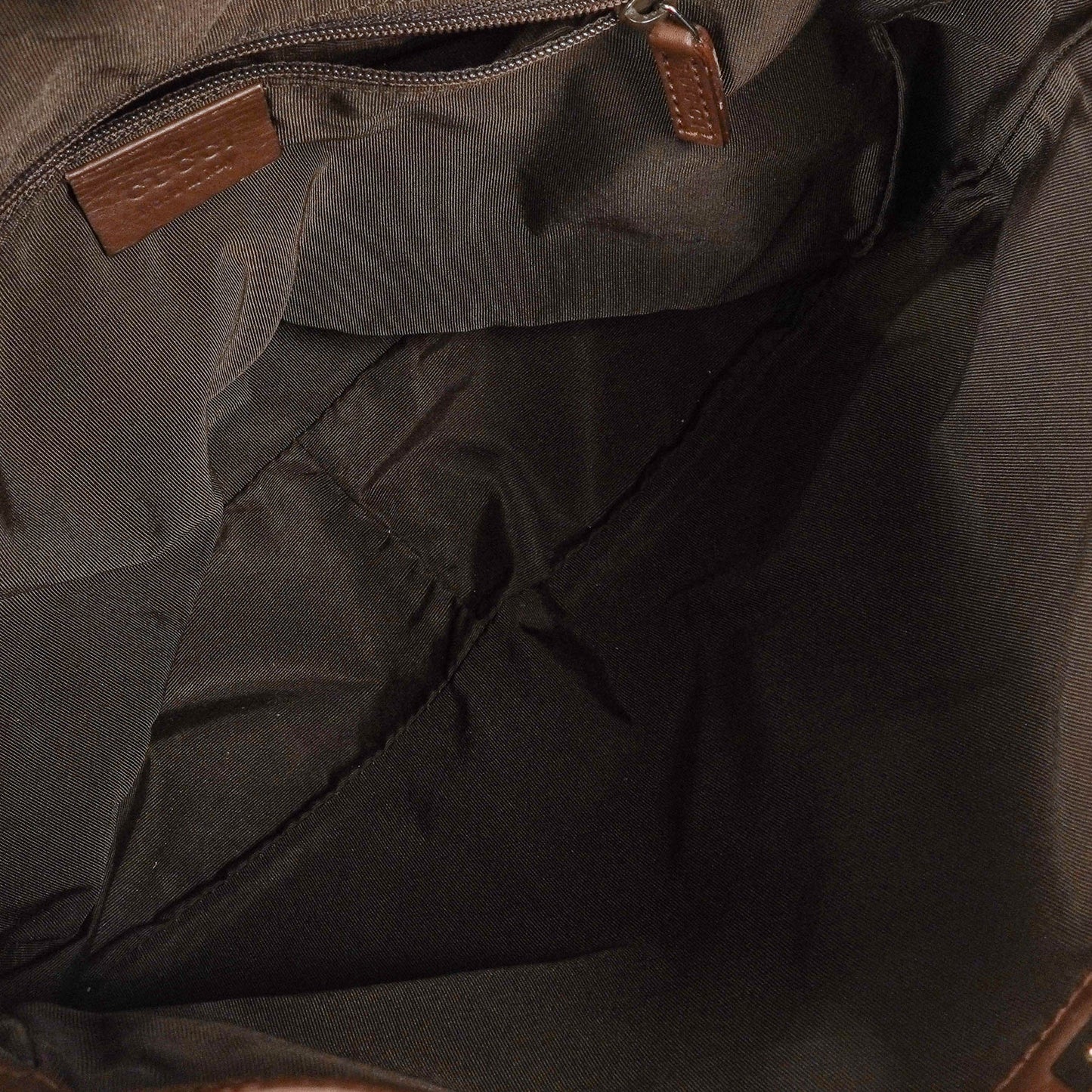 Gucci Bamboo Top Handle GG Canvas Brown/Biege Hobo Bag