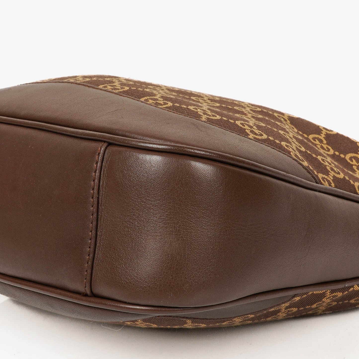 Gucci Bamboo Top Handle GG Canvas Brown/Biege Hobo Bag