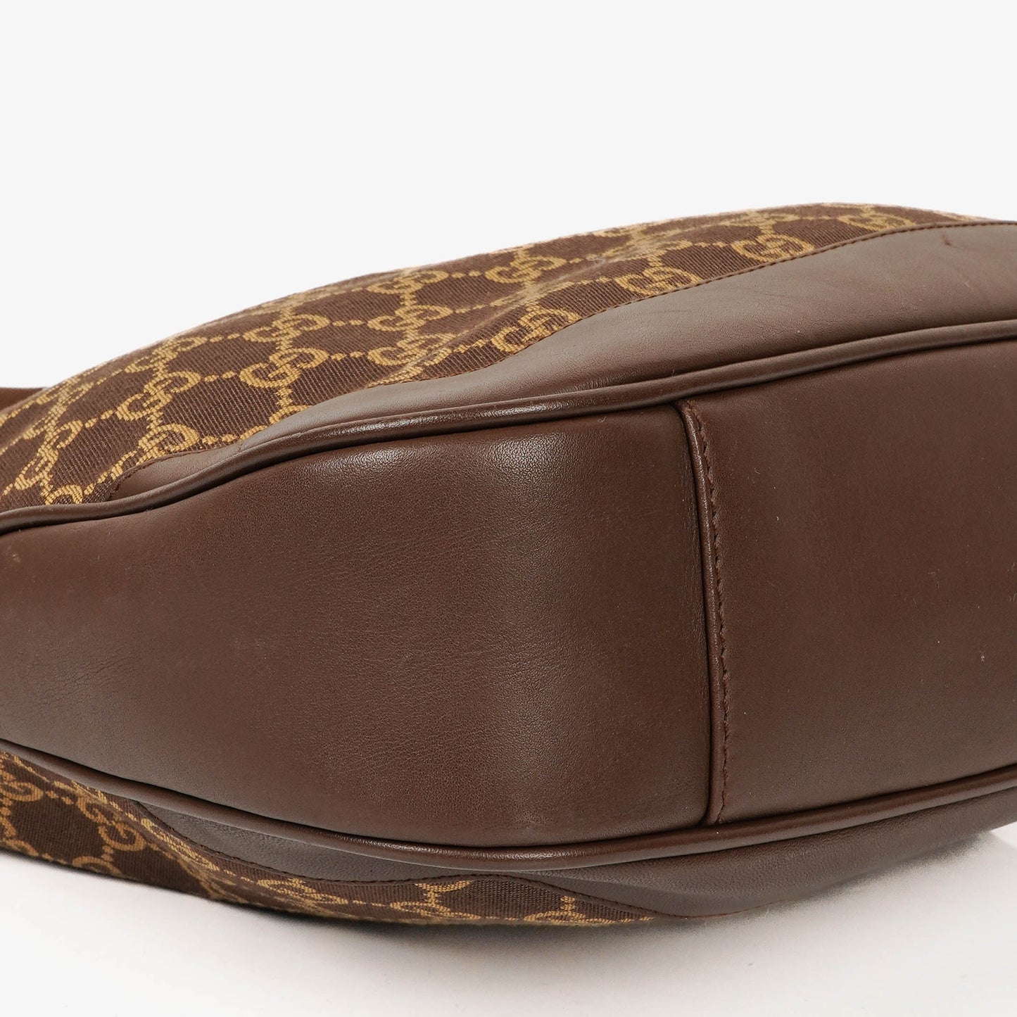 Gucci Bamboo Top Handle GG Canvas Brown/Biege Hobo Bag