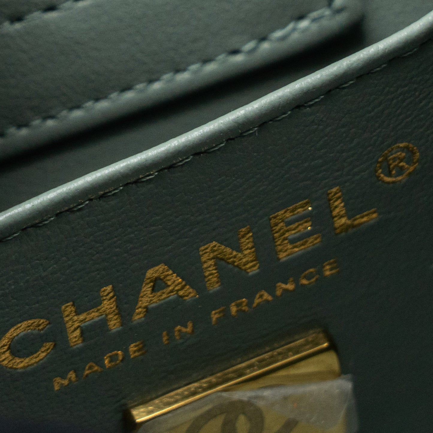 Chanel 23C mini bucket tote bag caviar light grey L (microchip)