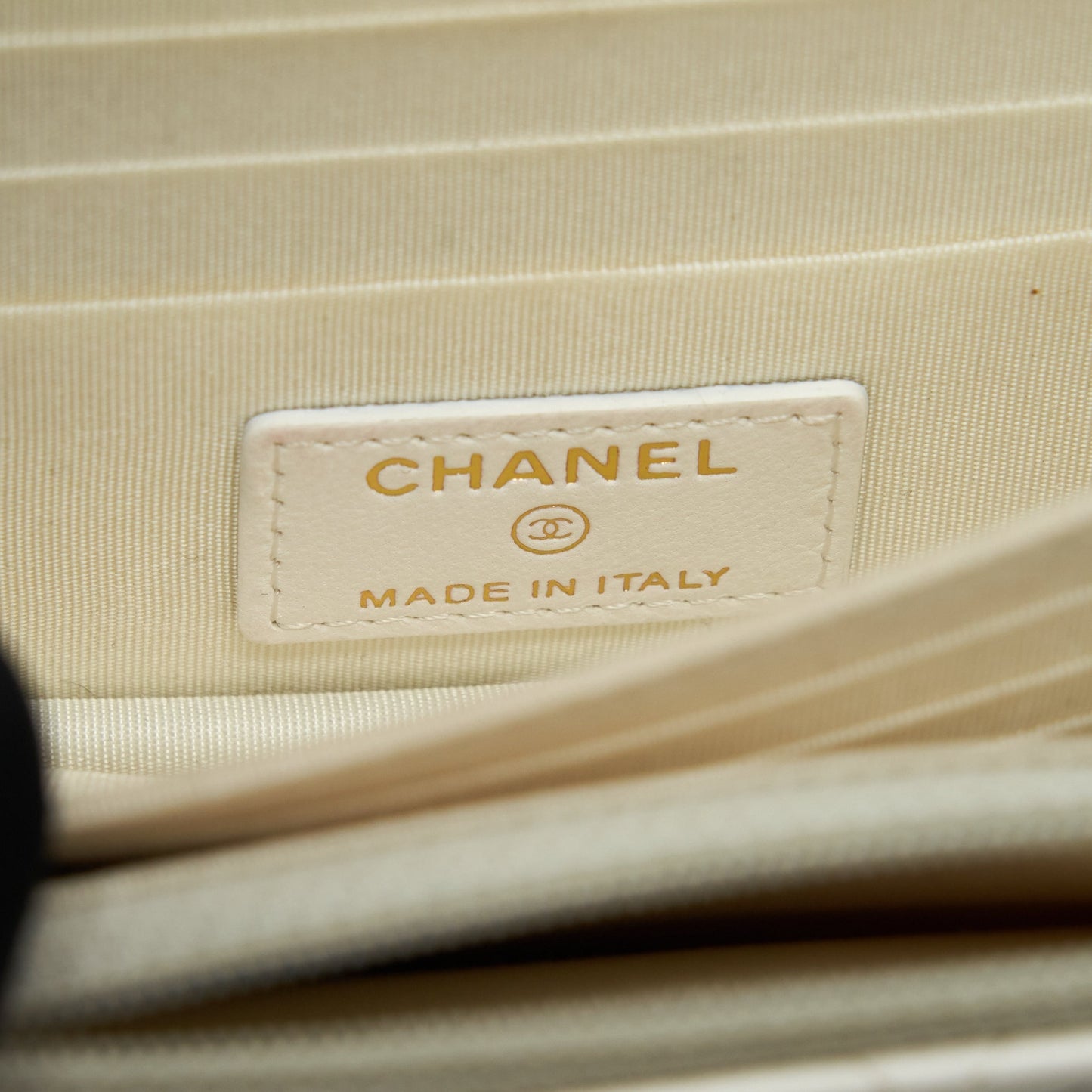 Chanel Ruffles Mini Wallet On Chains White