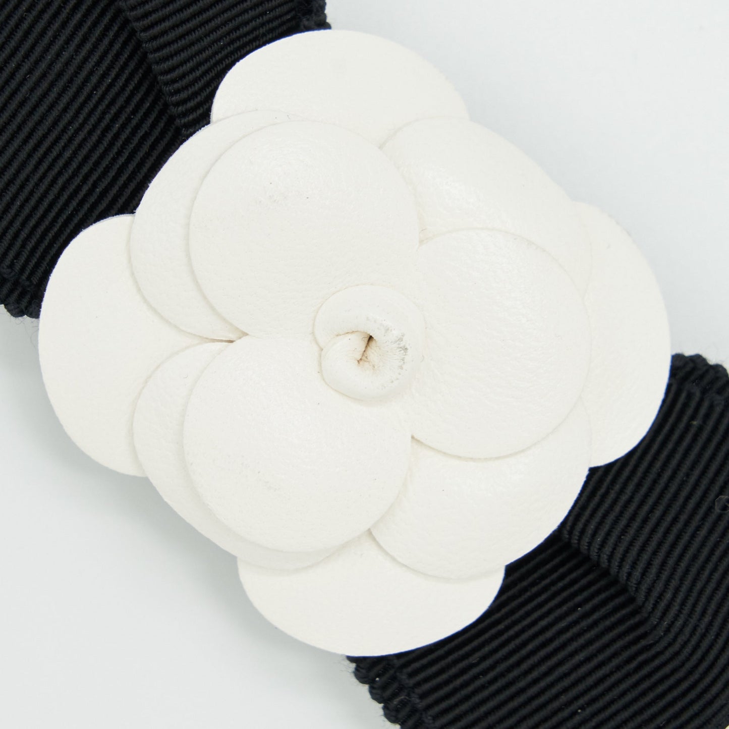 Chanel Mini Flap Bag With Camellia Chain Lambskin Black L