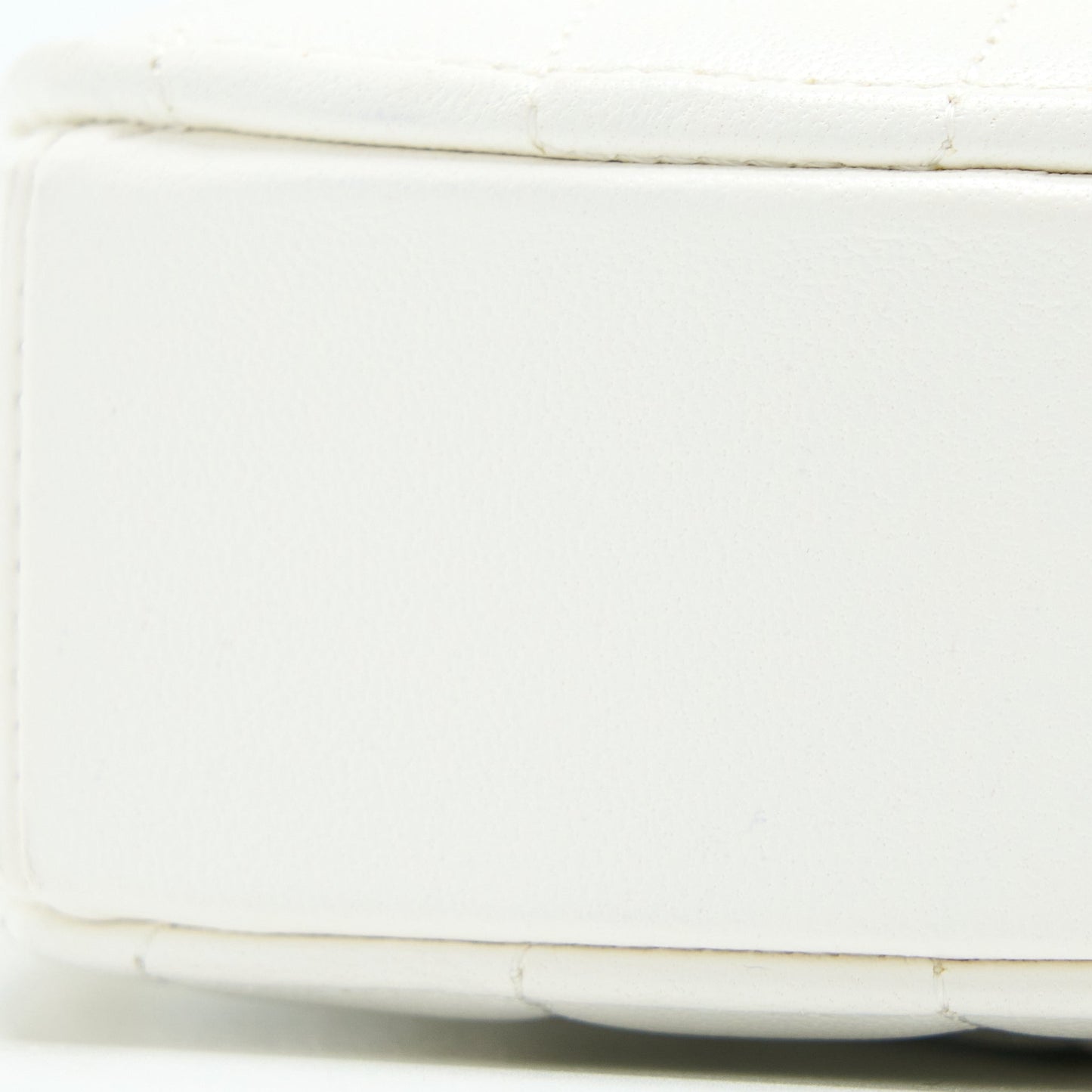 Chanel Small Heart Bag Lambskin White L