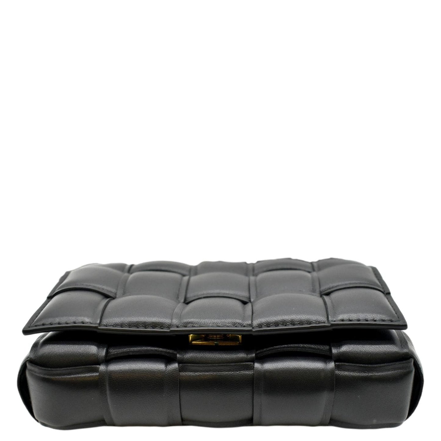 BOTTEGA VENETA Padded Cassette Leather Crossbody Bag Black