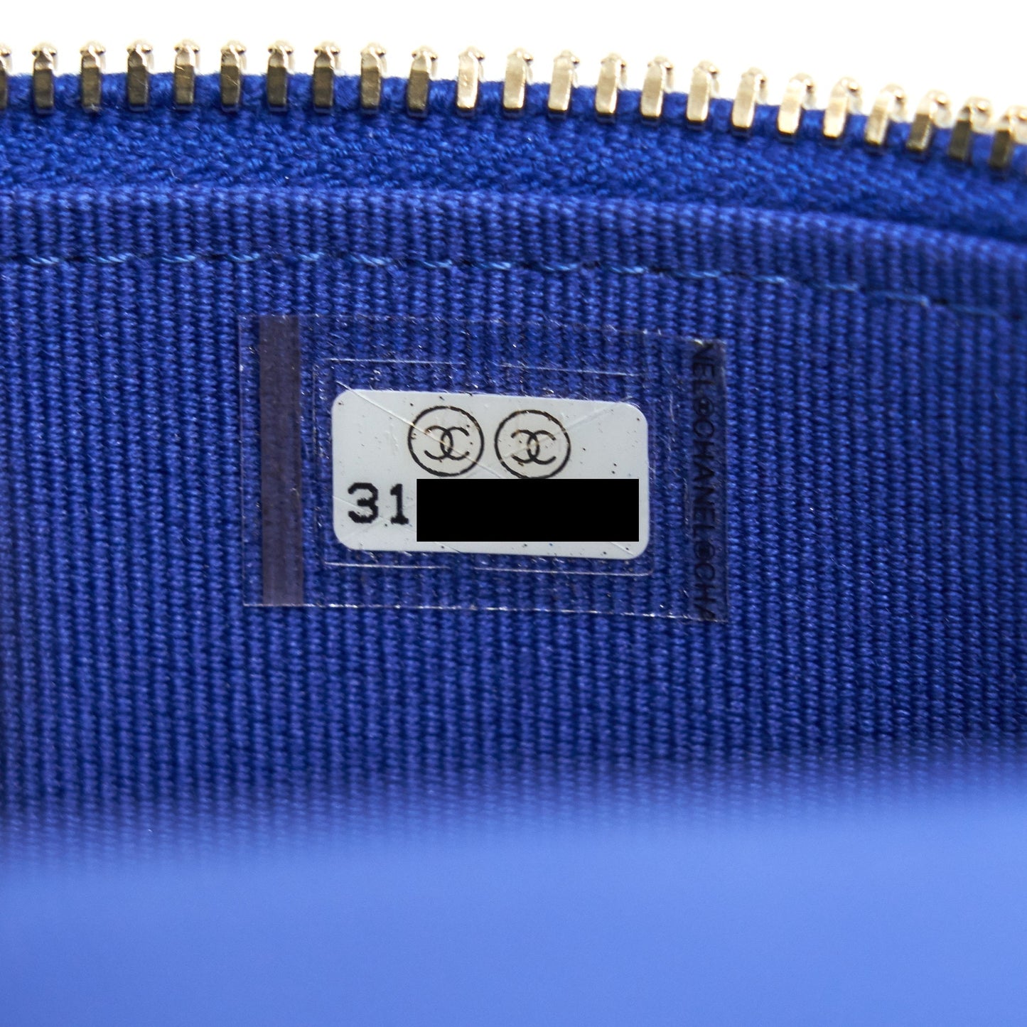 Chanel 21K mini Top handle Vanity with Chain Blue L