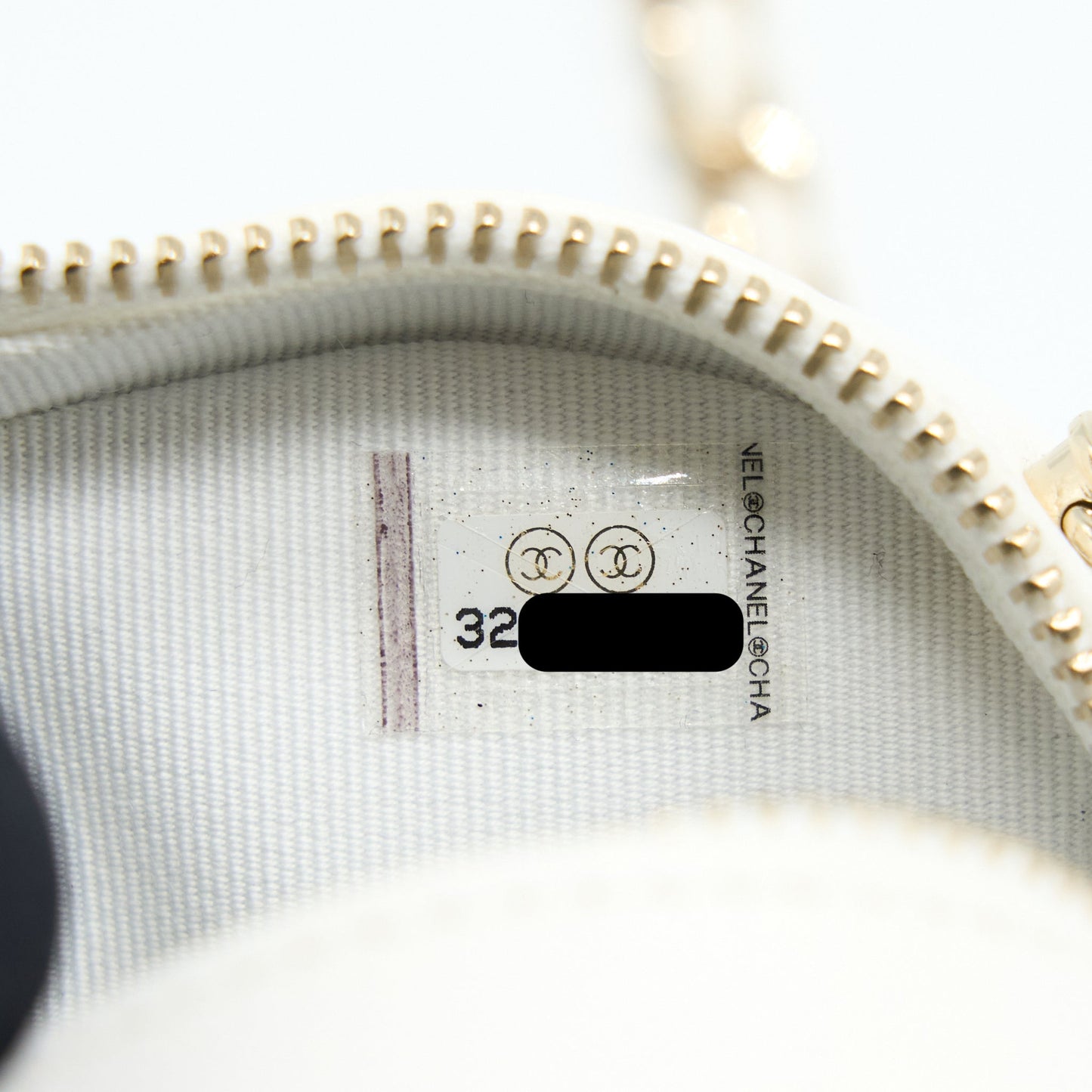 Chanel Small Heart Bag Lambskin White L