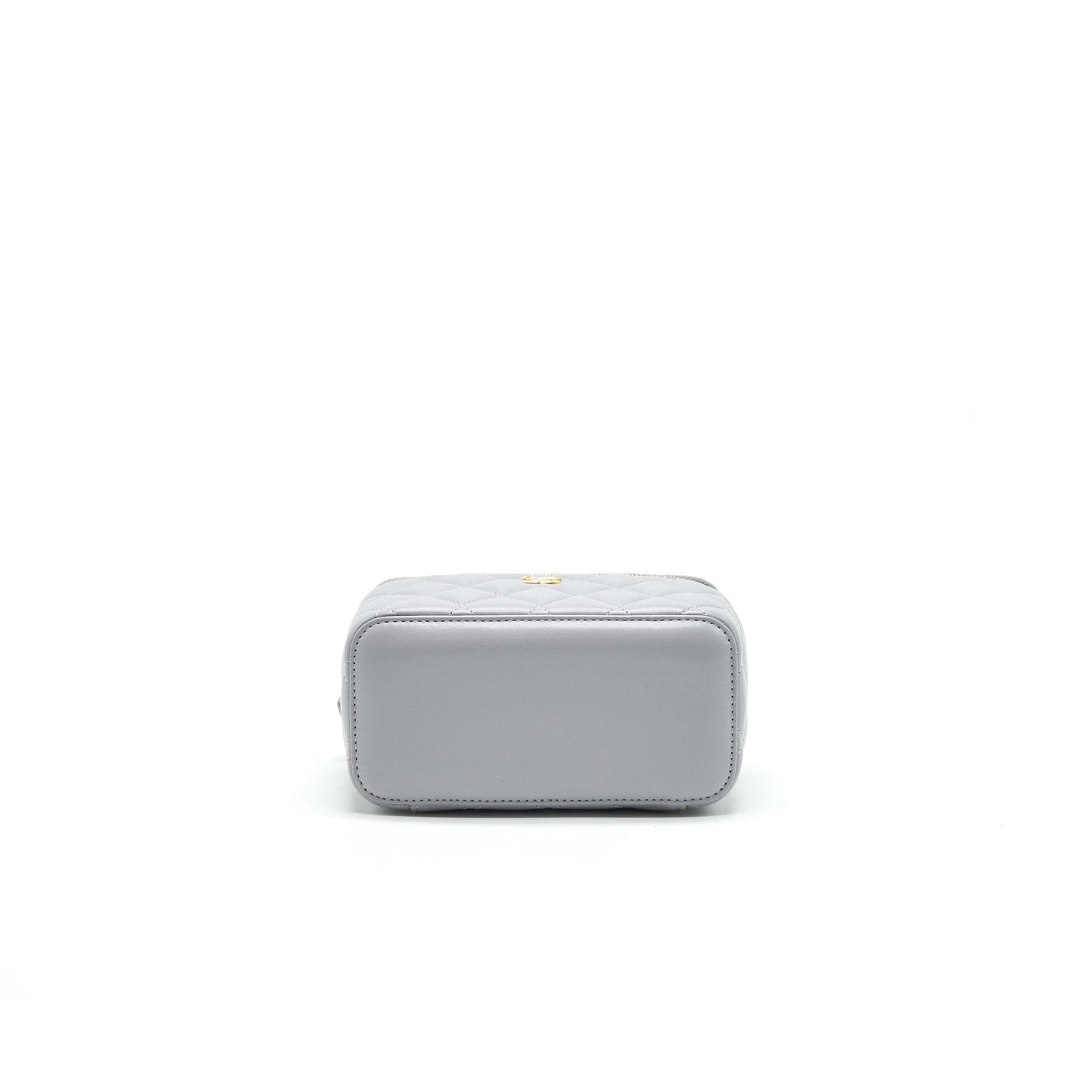 Chanel 21B Pearl Crush Long Vanity with Chain Light Grey