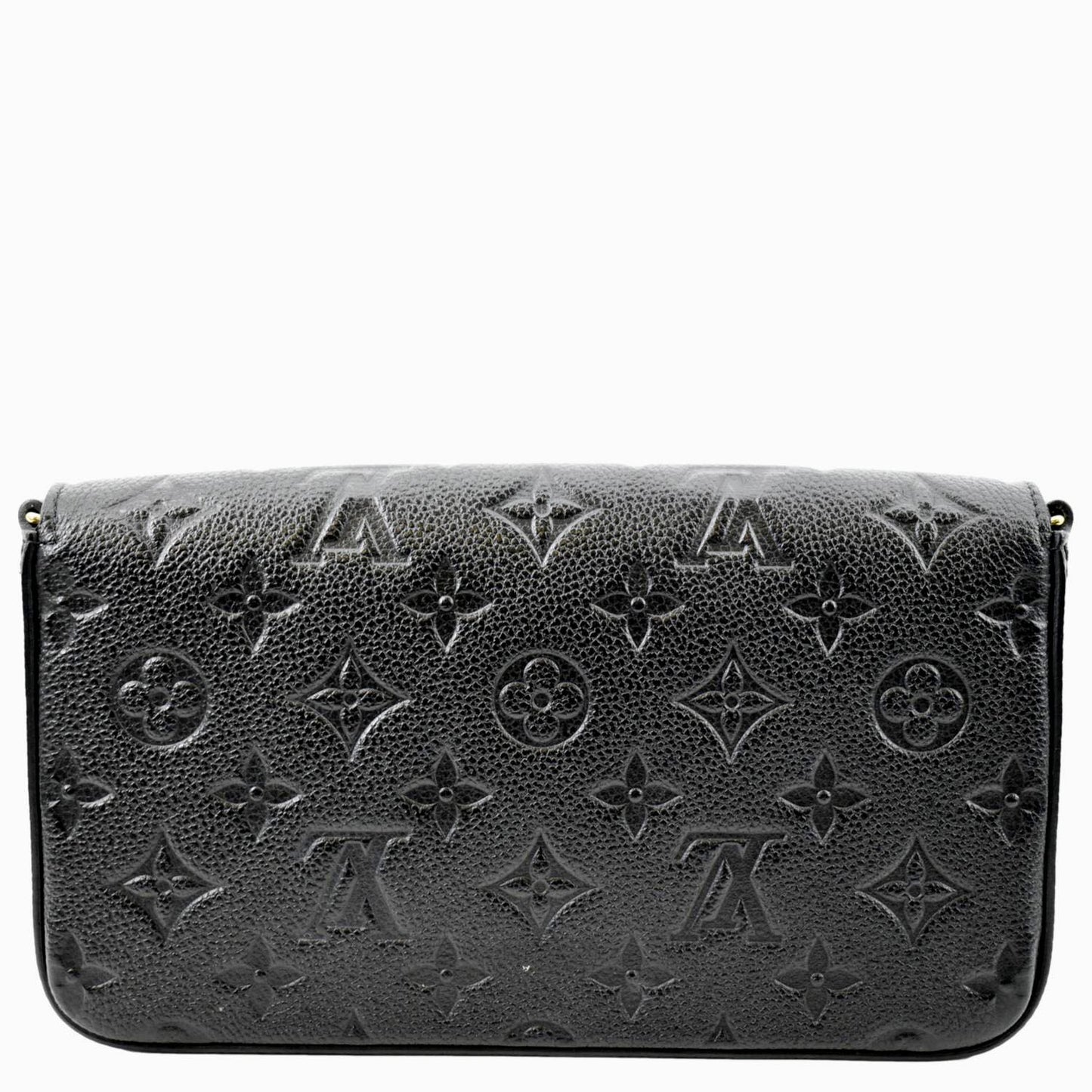 LOUIS VUITTON  Felicie Monogram Empreinte Pochette Crossbody Bag Black