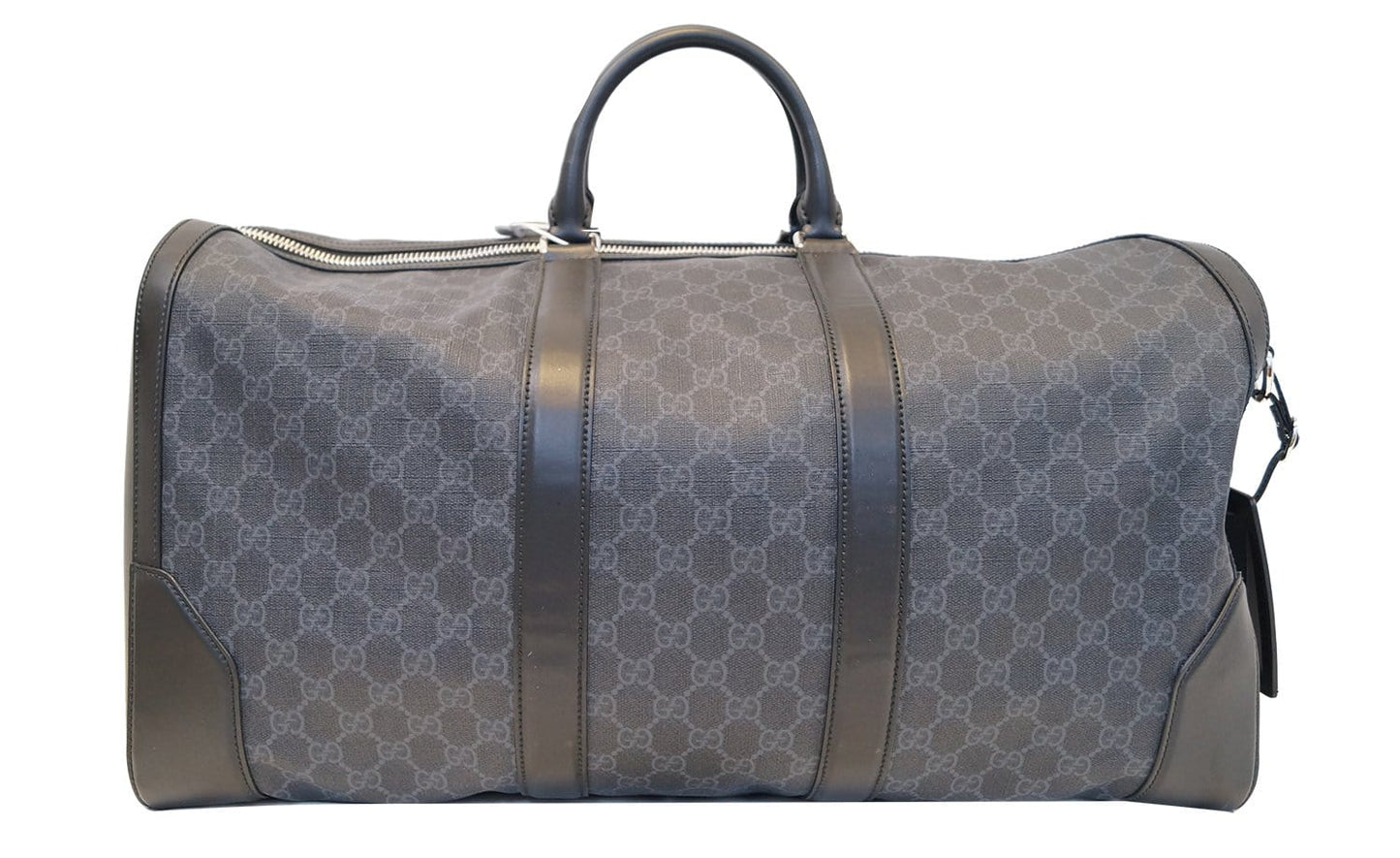 GUCCI Black Soft GG Supreme carry-on Duffle Travel Bag 478323