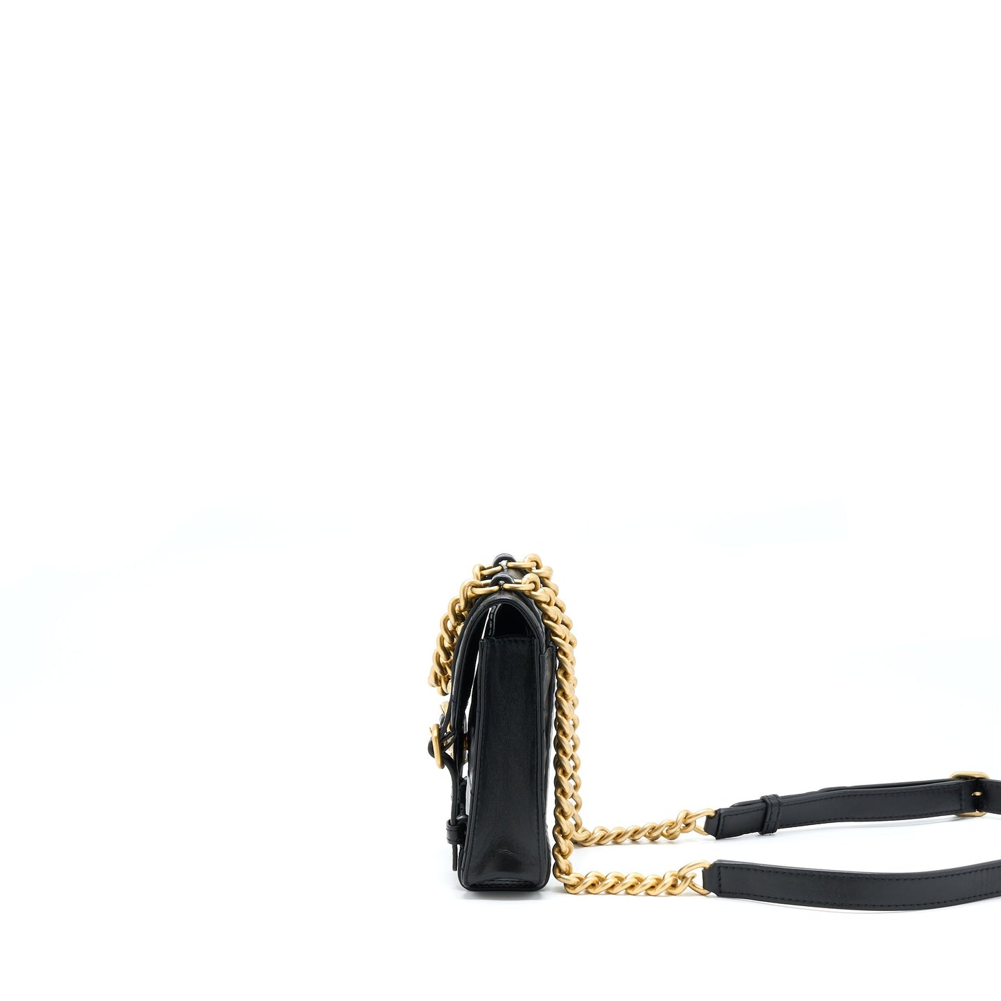 Chanel Seasonal Messenger Mini Flap Bag Aged Calfskin