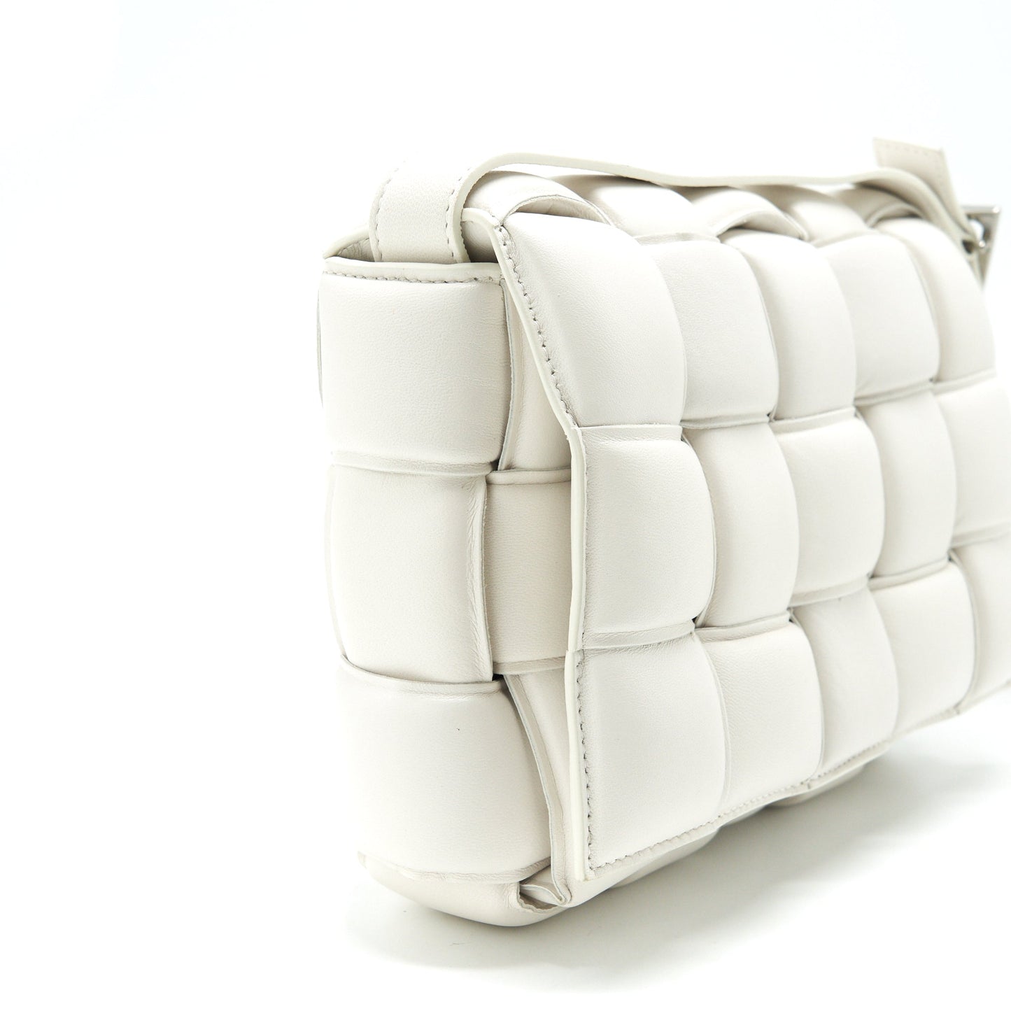 Bottega Veneta Padded Cassette Purse White