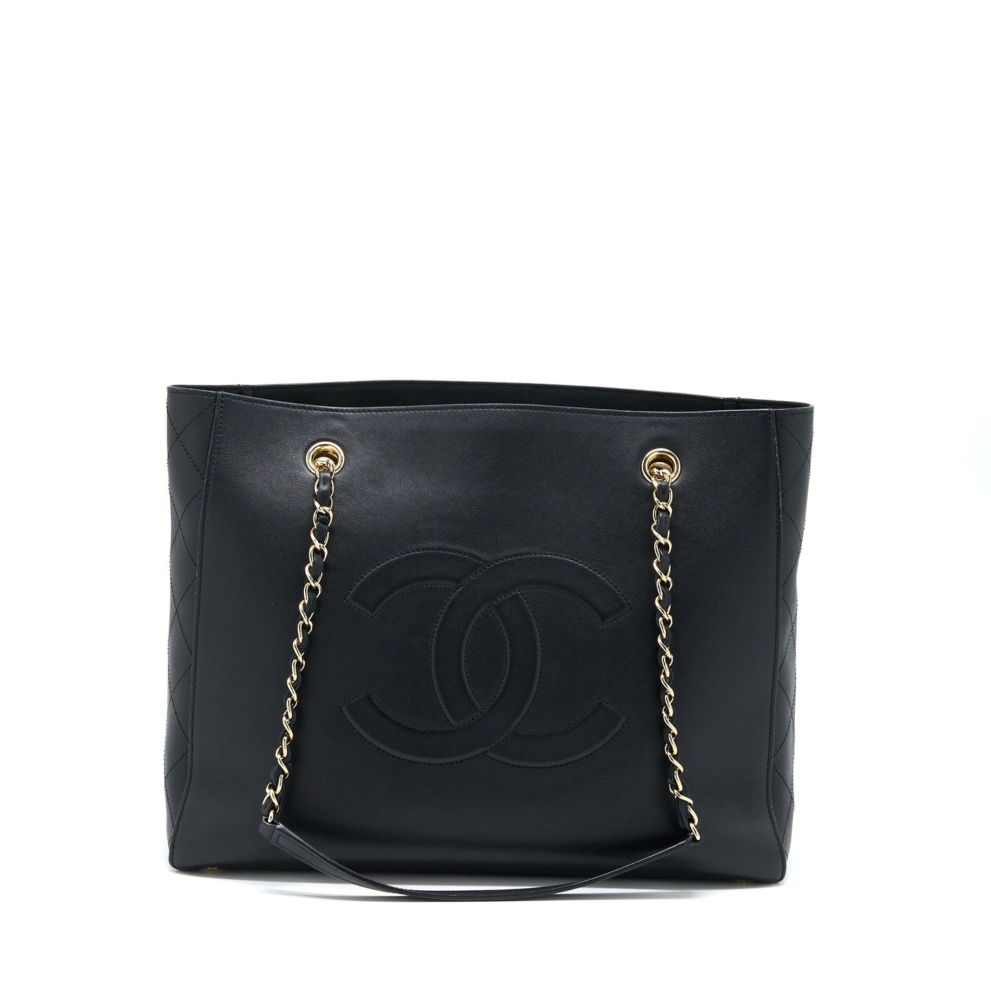 Chanel Tote Bag Lambskin Black L