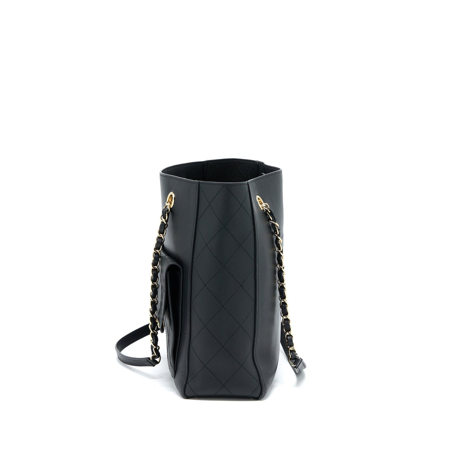 Chanel Tote Bag Lambskin Black L