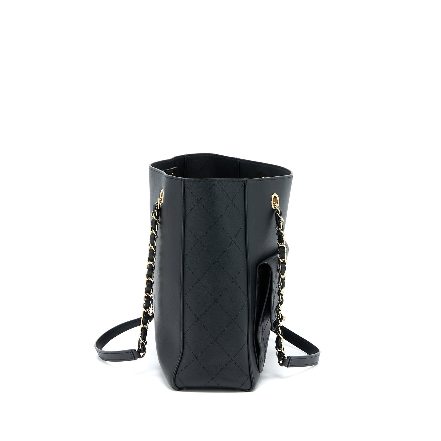 Chanel Tote Bag Lambskin Black L