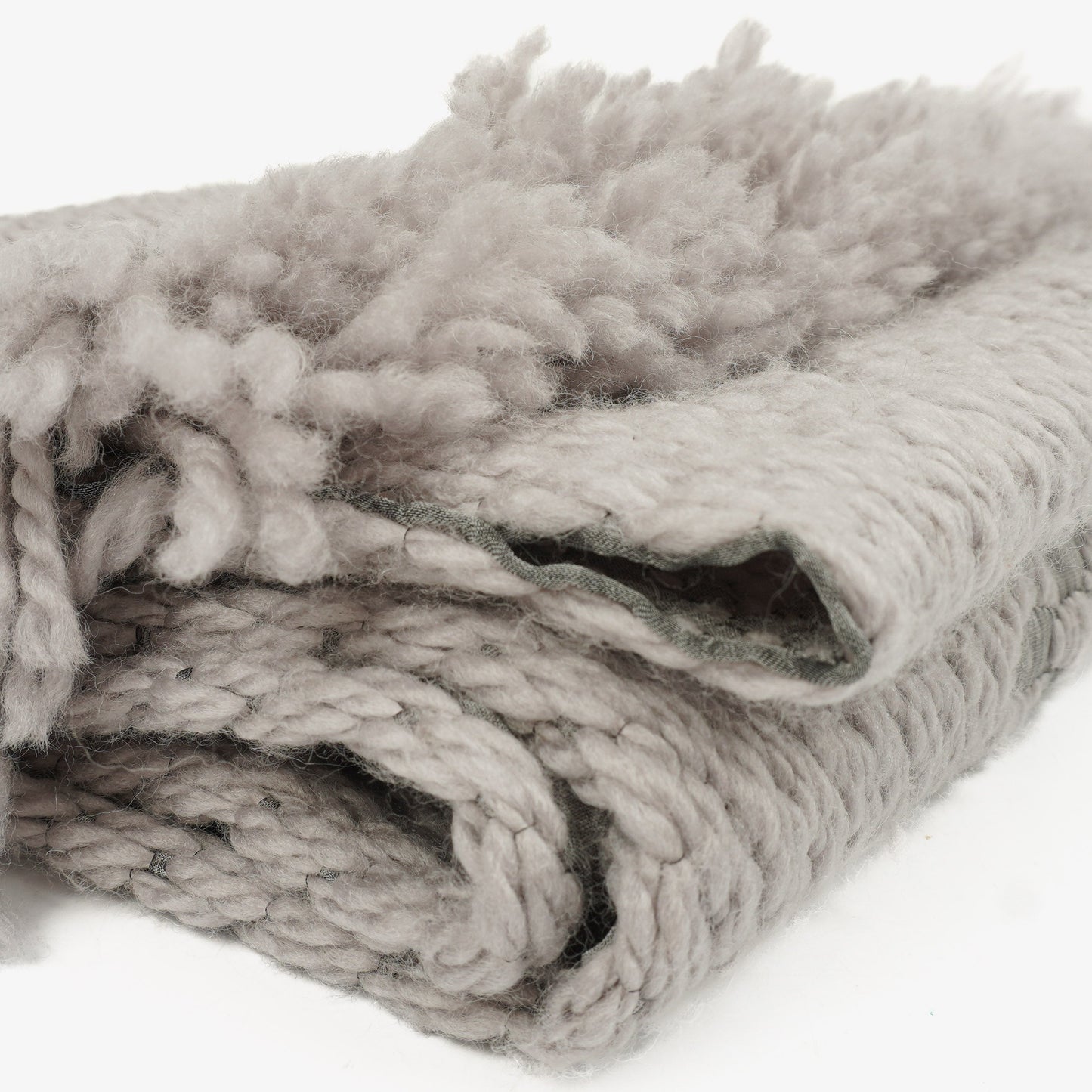 Louis Vuitton Wool Silk Logomania Scarf in Pearl Grey