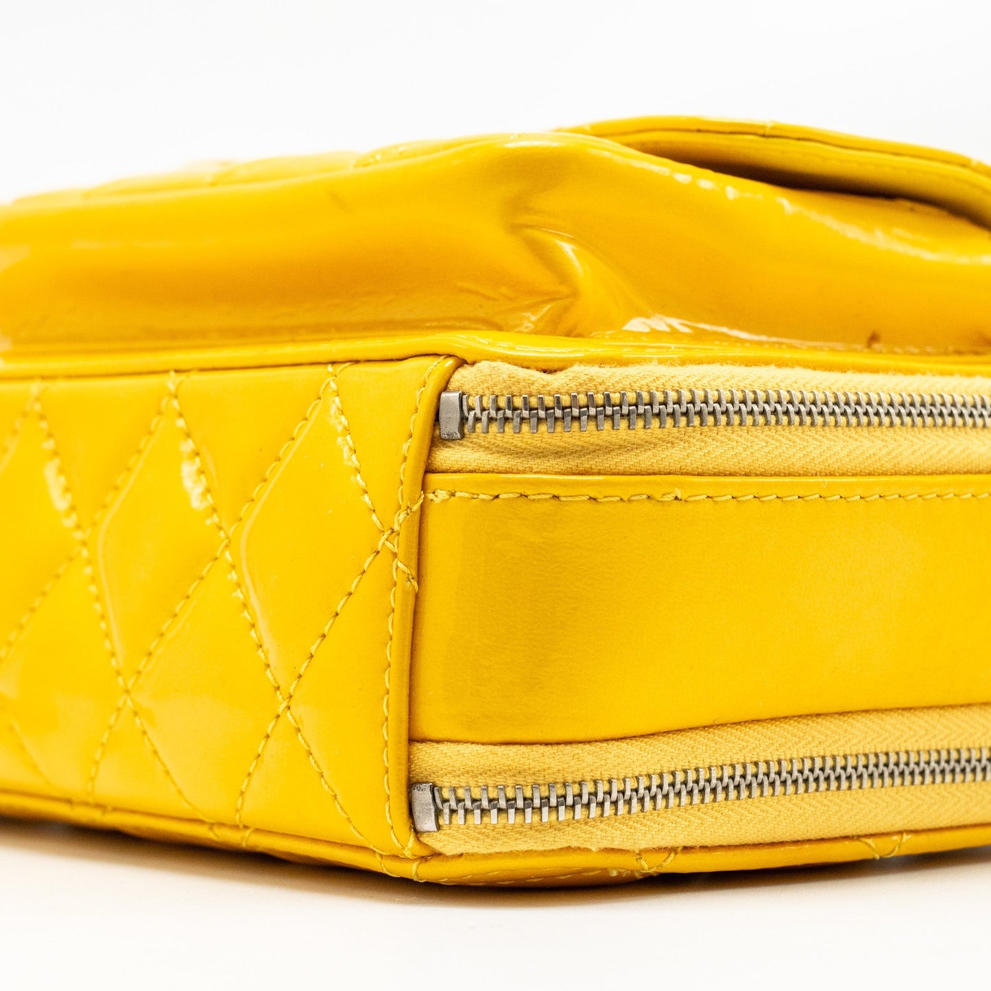 Chanel Pocket Box Camera Bag Patent Yellow