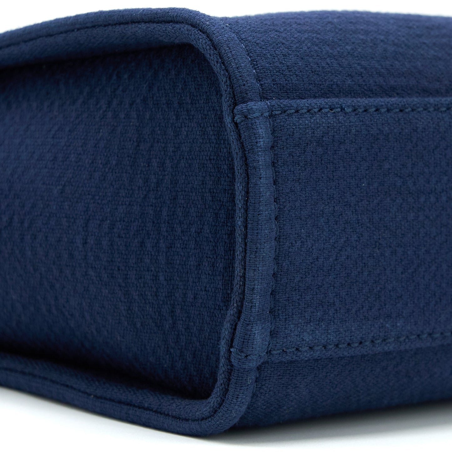 Chanel PM Deauville Tote Bag Canvas Navy  (Microchip)