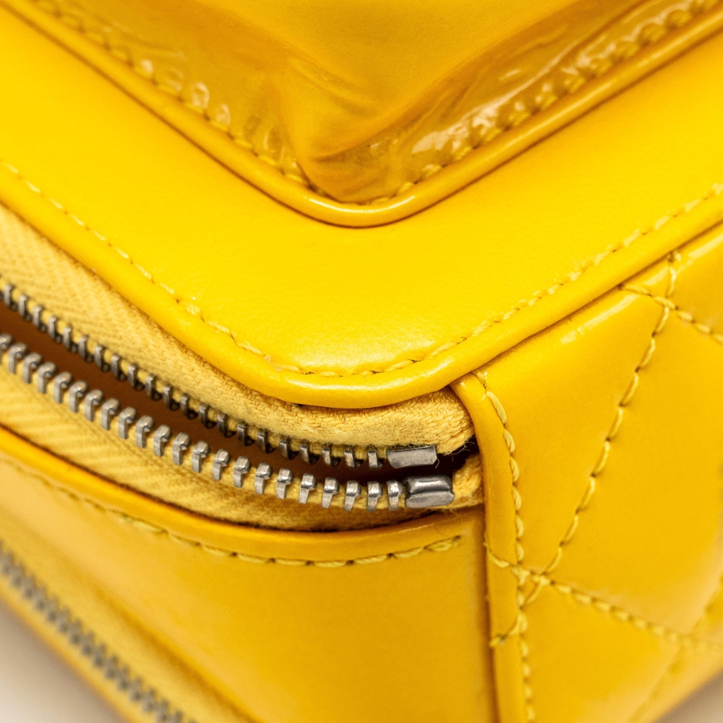 Chanel Pocket Box Camera Bag Patent Yellow