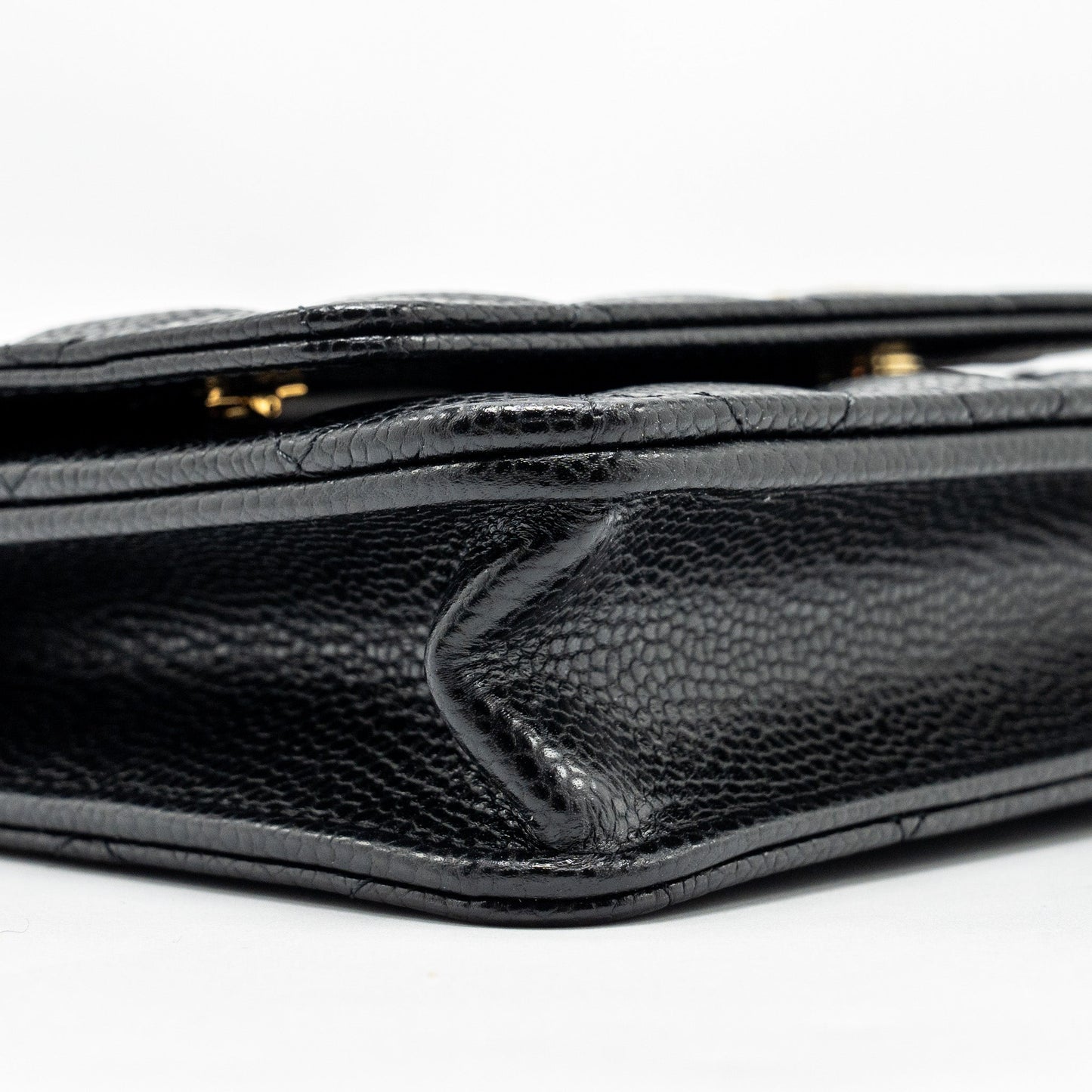 Chanel Classic Wallet on Chain Caviar black  (microchip)