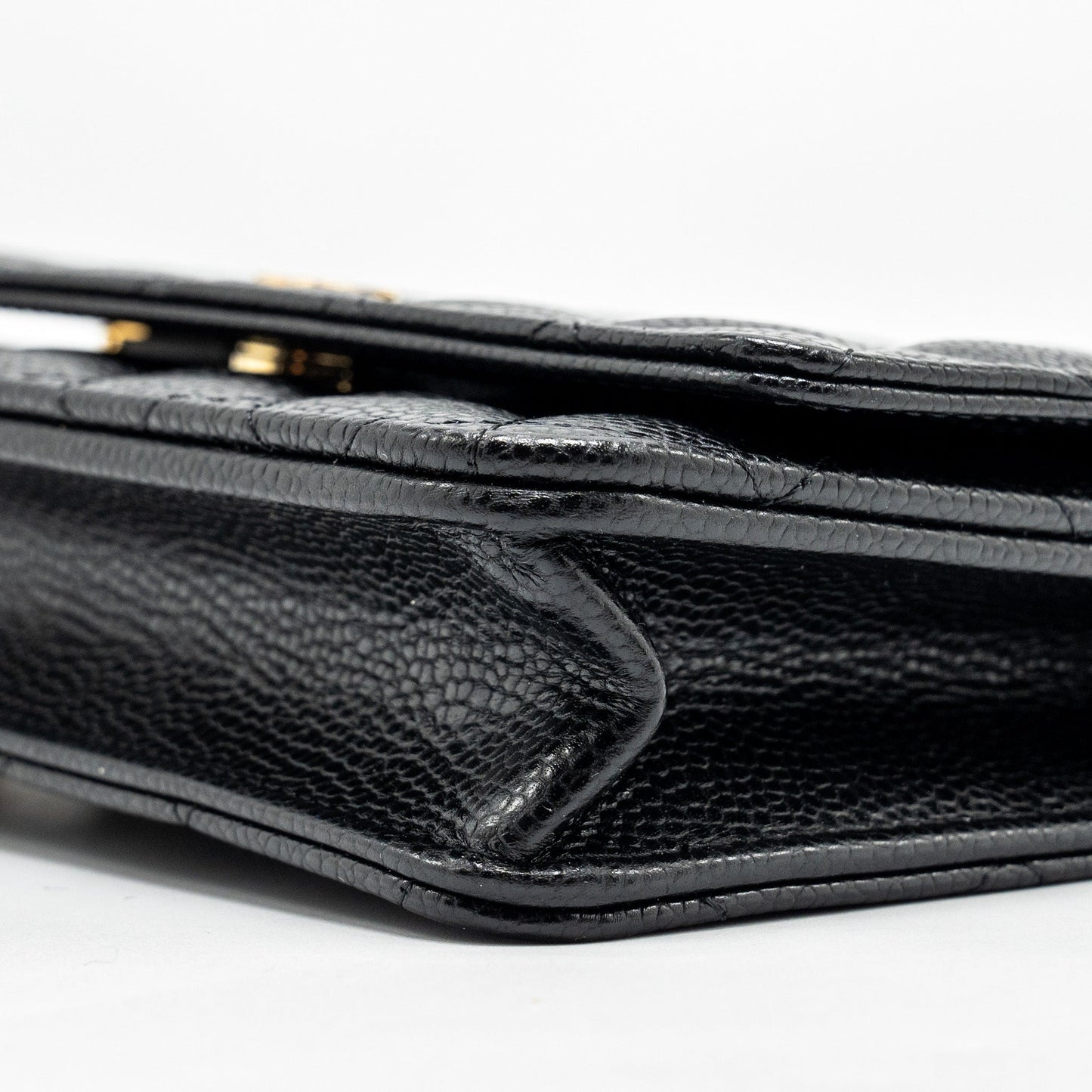 Chanel Classic Wallet on Chain Caviar black  (microchip)