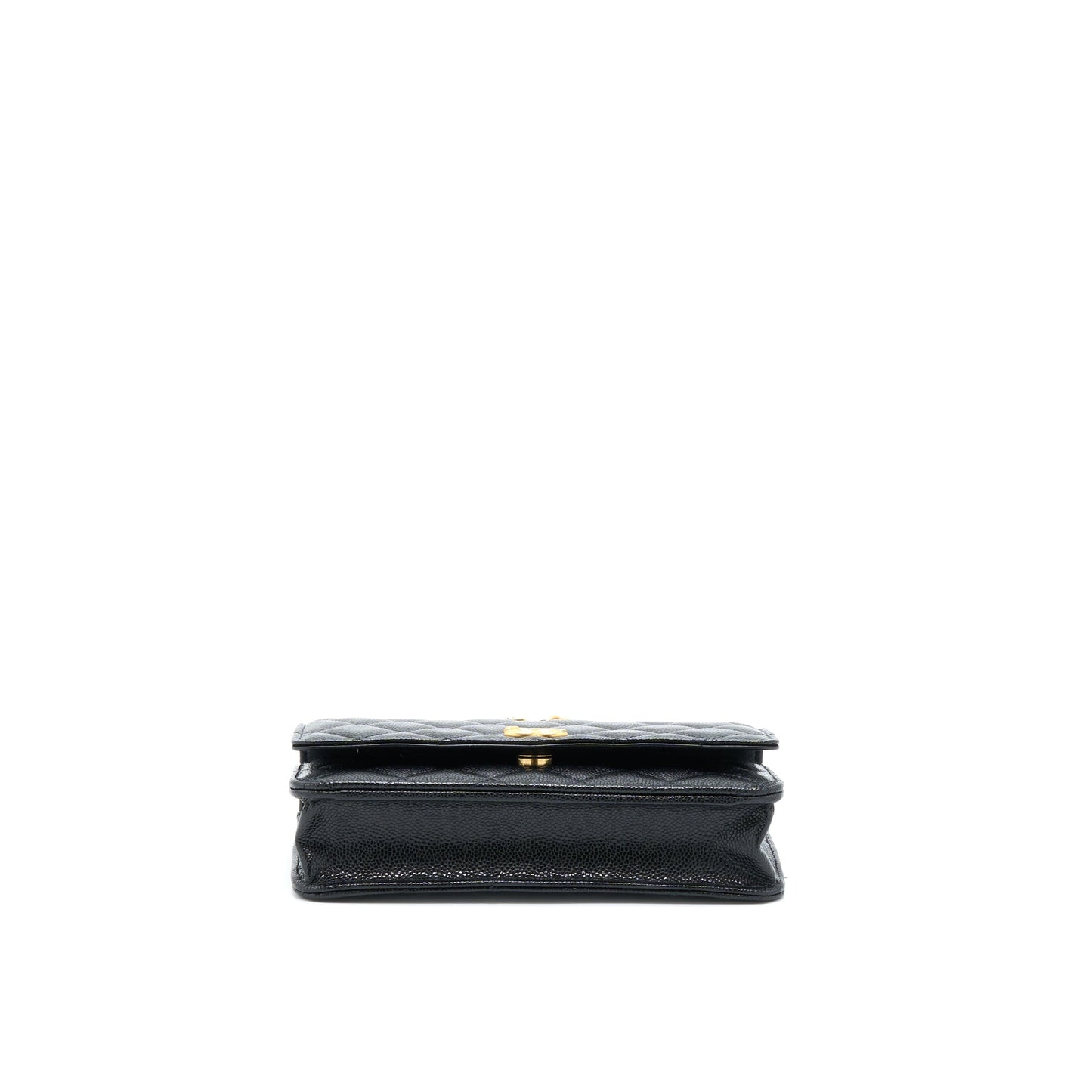 Chanel Top Handle Wallet On Chain Caviar Black