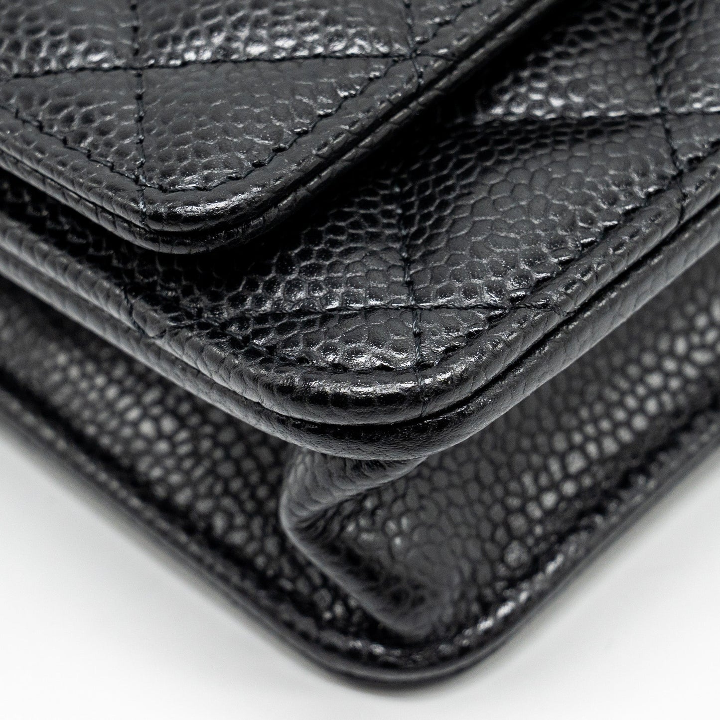 Chanel Classic Wallet on Chain Caviar black  (microchip)