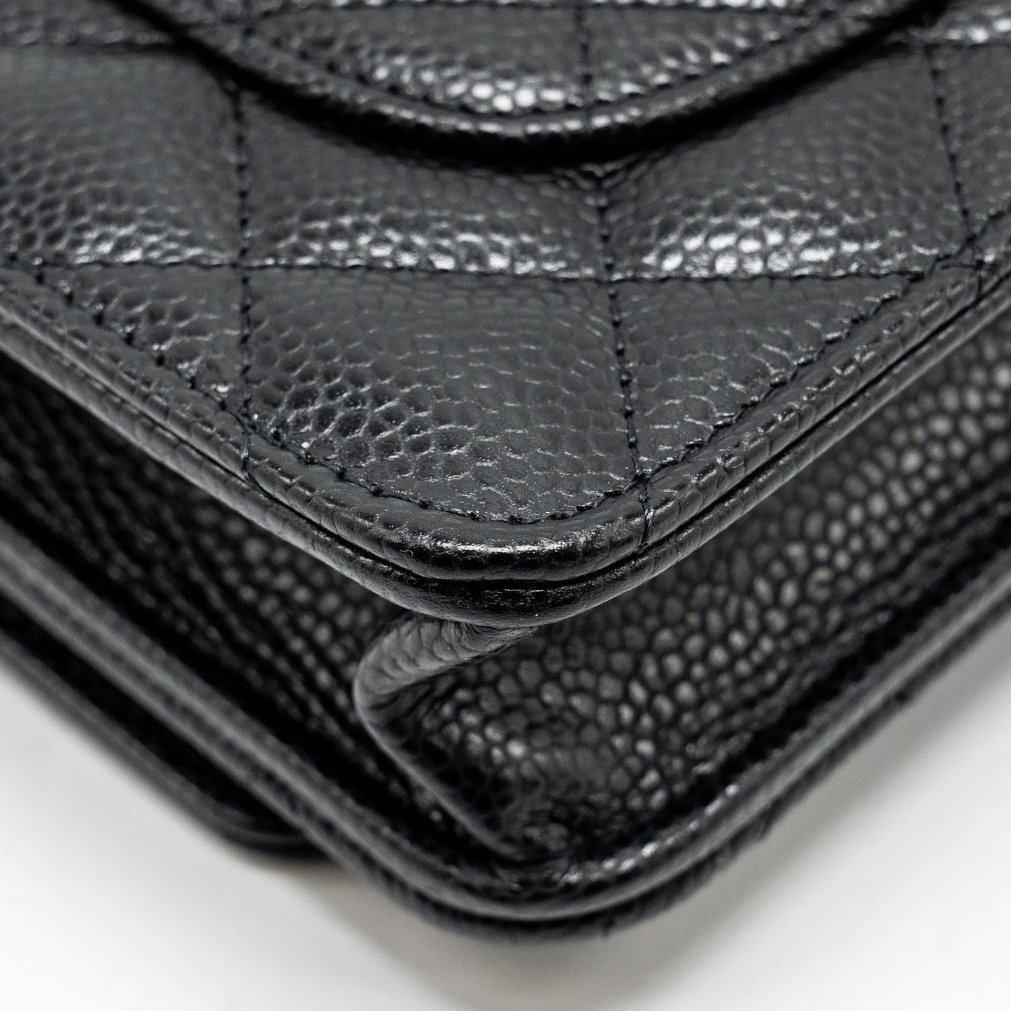 Chanel Classic Wallet on Chain Caviar black  (microchip)