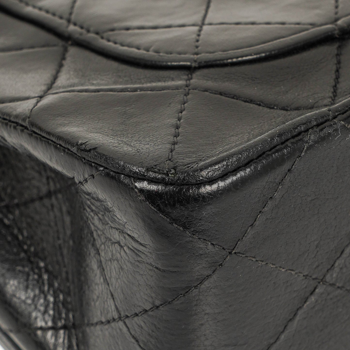 Chanel Full Flap Bag Black Quilted Lambskin 24K Gold-Plated Hardware
