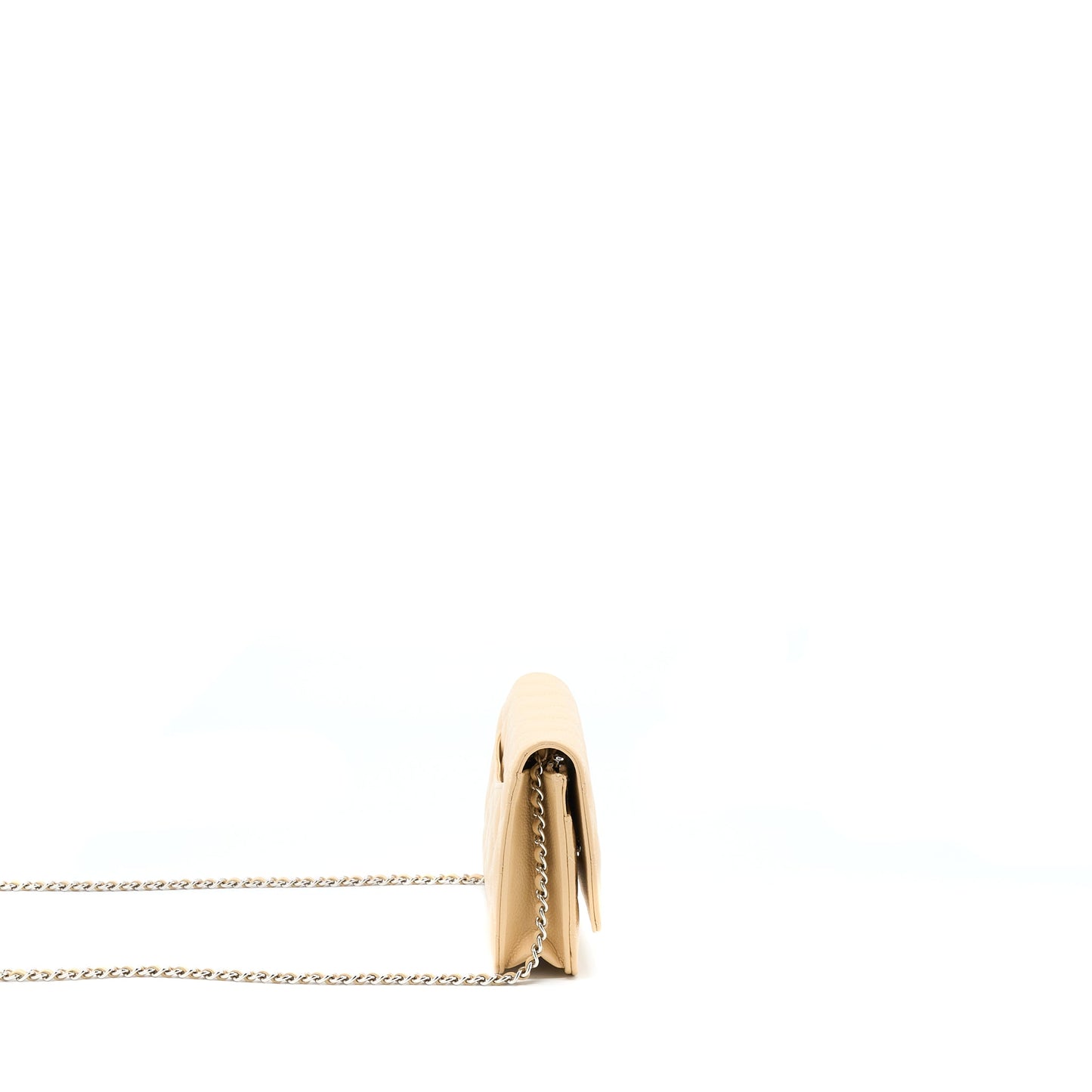 Chanel Classic Wallet On Chain Caviar Beige