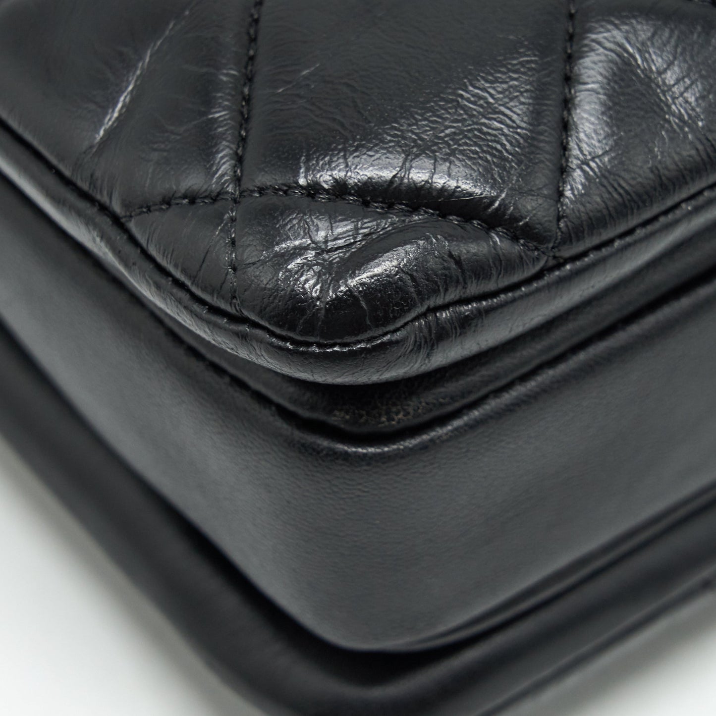 Chanel Small Trendy CC Flap Bag With Top Handle Lambskin Black L