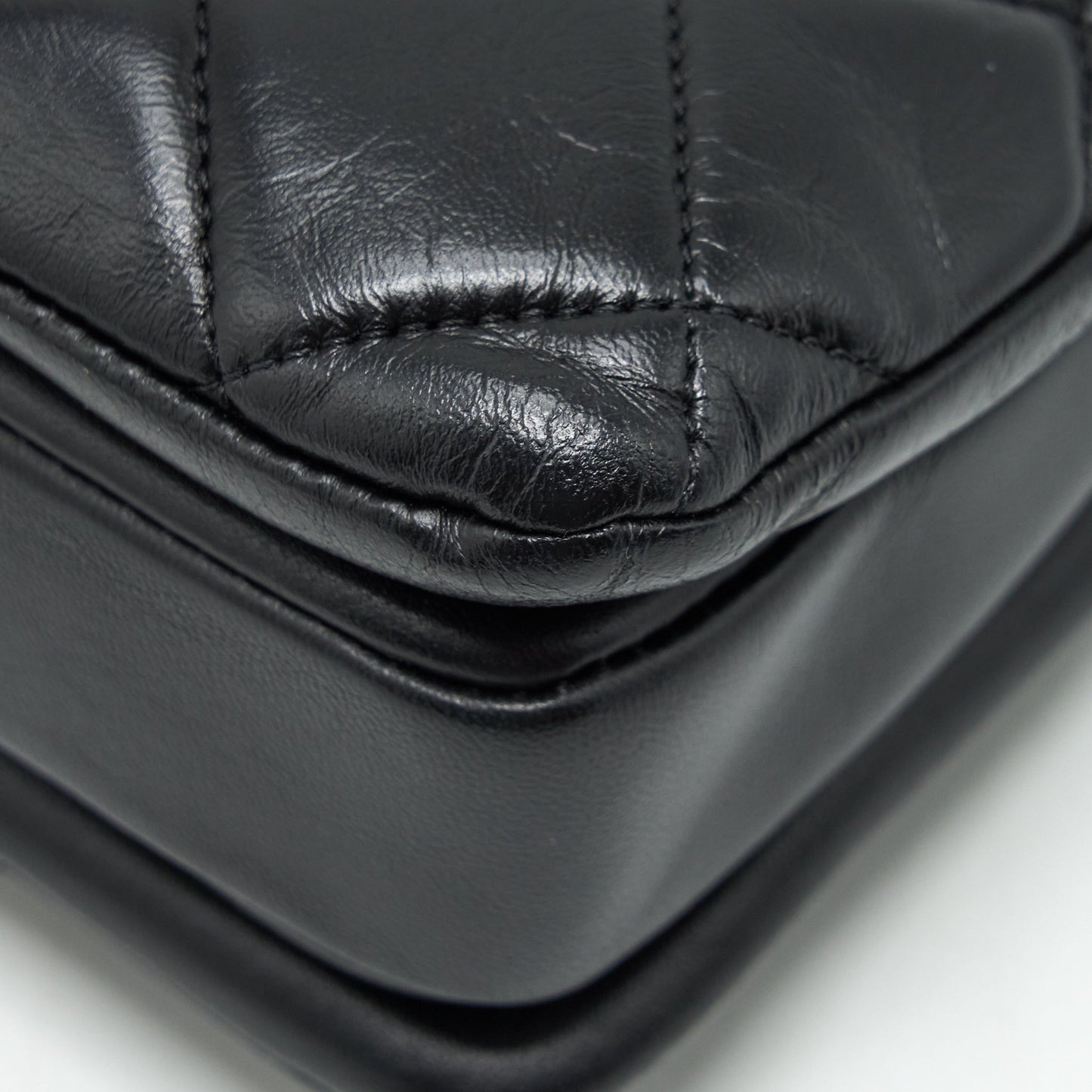 Chanel Small Trendy CC Flap Bag With Top Handle Lambskin Black L