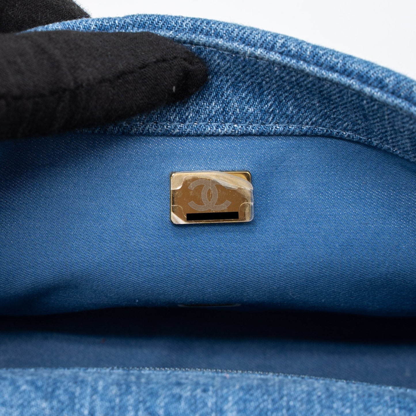 Chanel 22P Blue Denim Flap Bag Denim Blue Brushed  (Microchip)