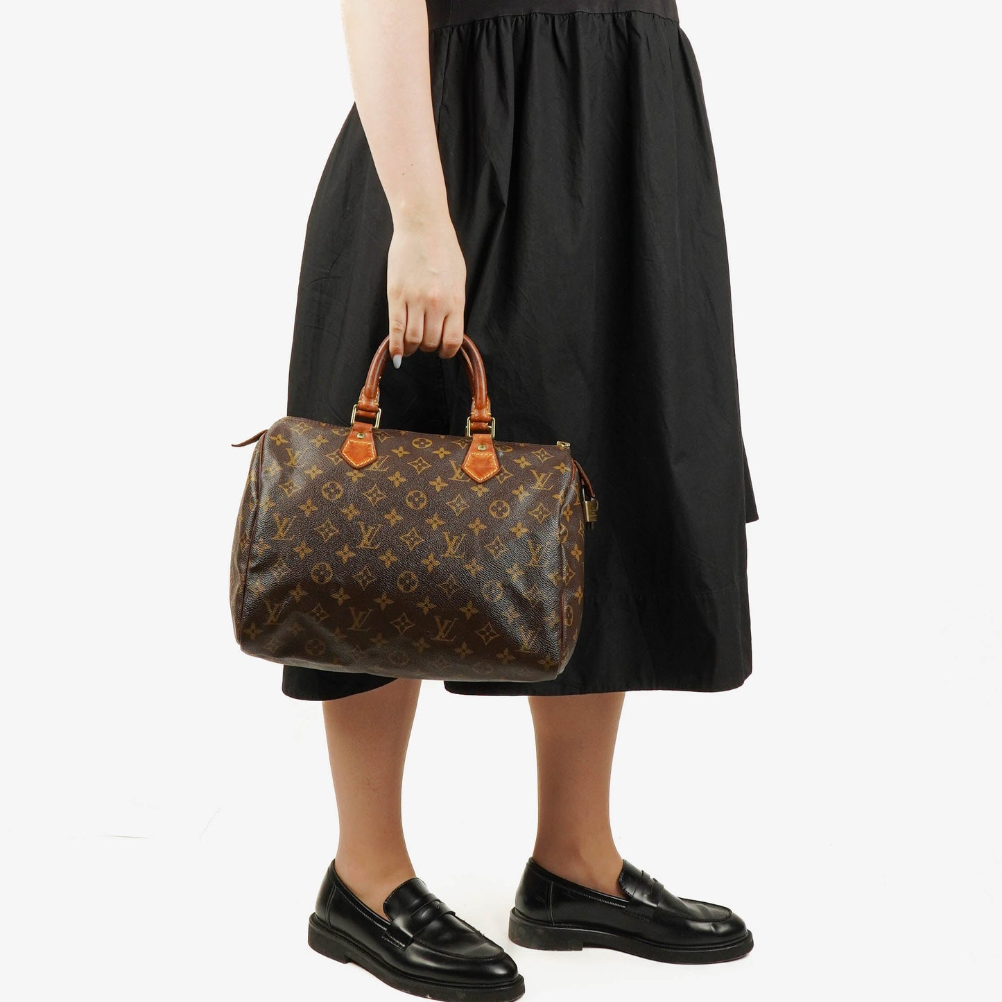 Louis Vuitton  30 Monogram Canvas Handbag