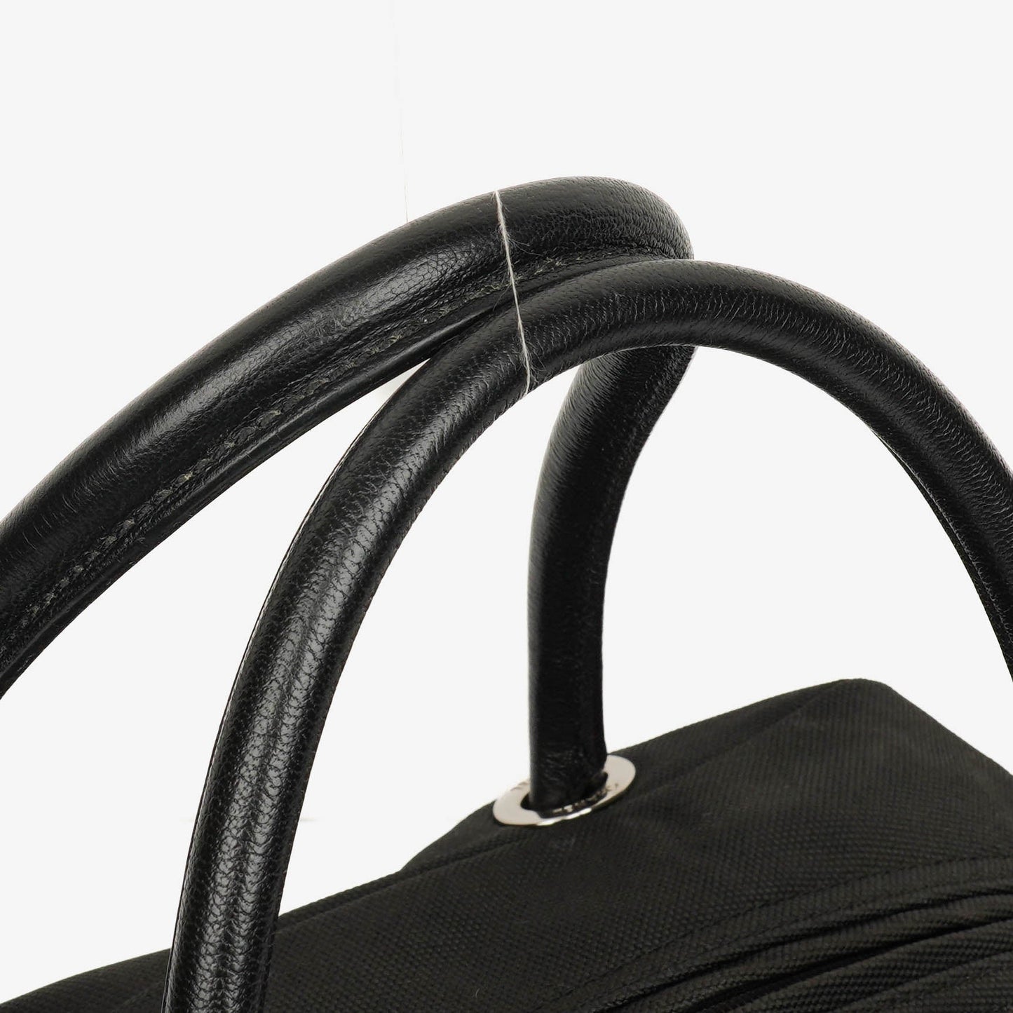 Chanel Black Biarritz Coated Canvas Quilted Large Duffle Bag