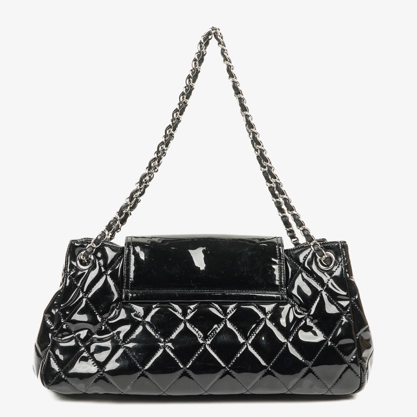 Chanel Reissue Accordion Black Quilted Patent Leather Flap Bag