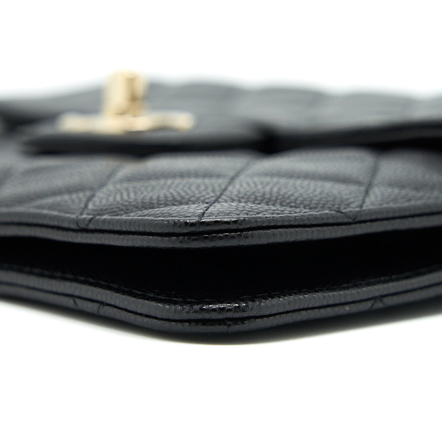 Chanel Flap Case Black Caviar L