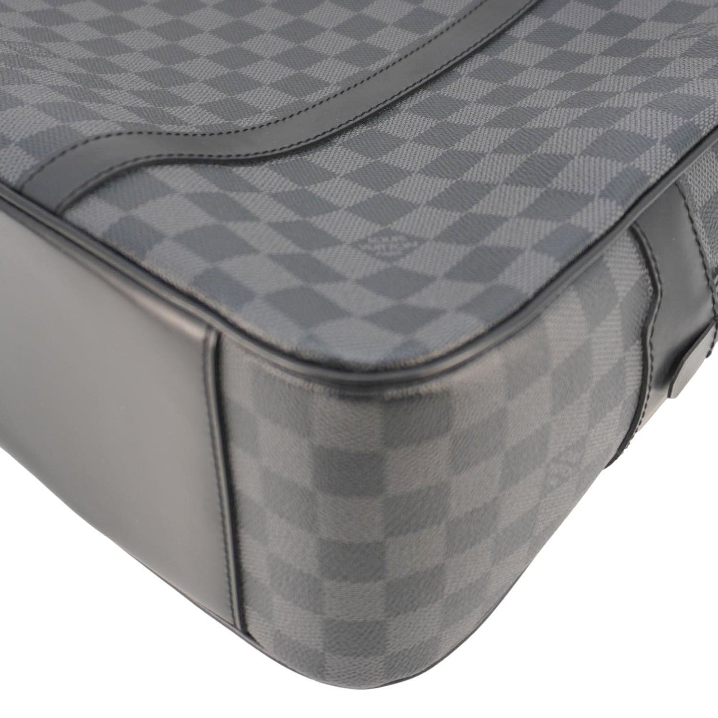 LOUIS VUITTON Jorn Damier Graphite Briefcase Bag Black
