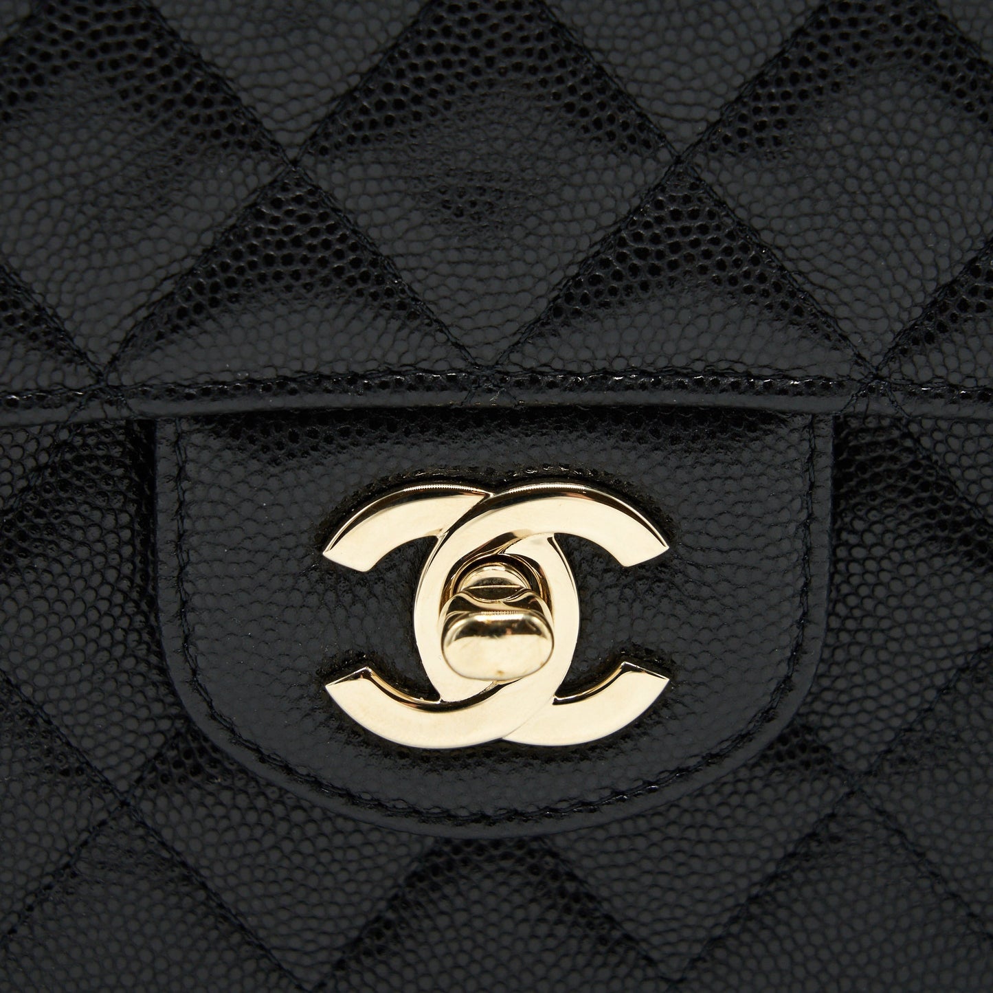 Chanel Flap Case Black Caviar L