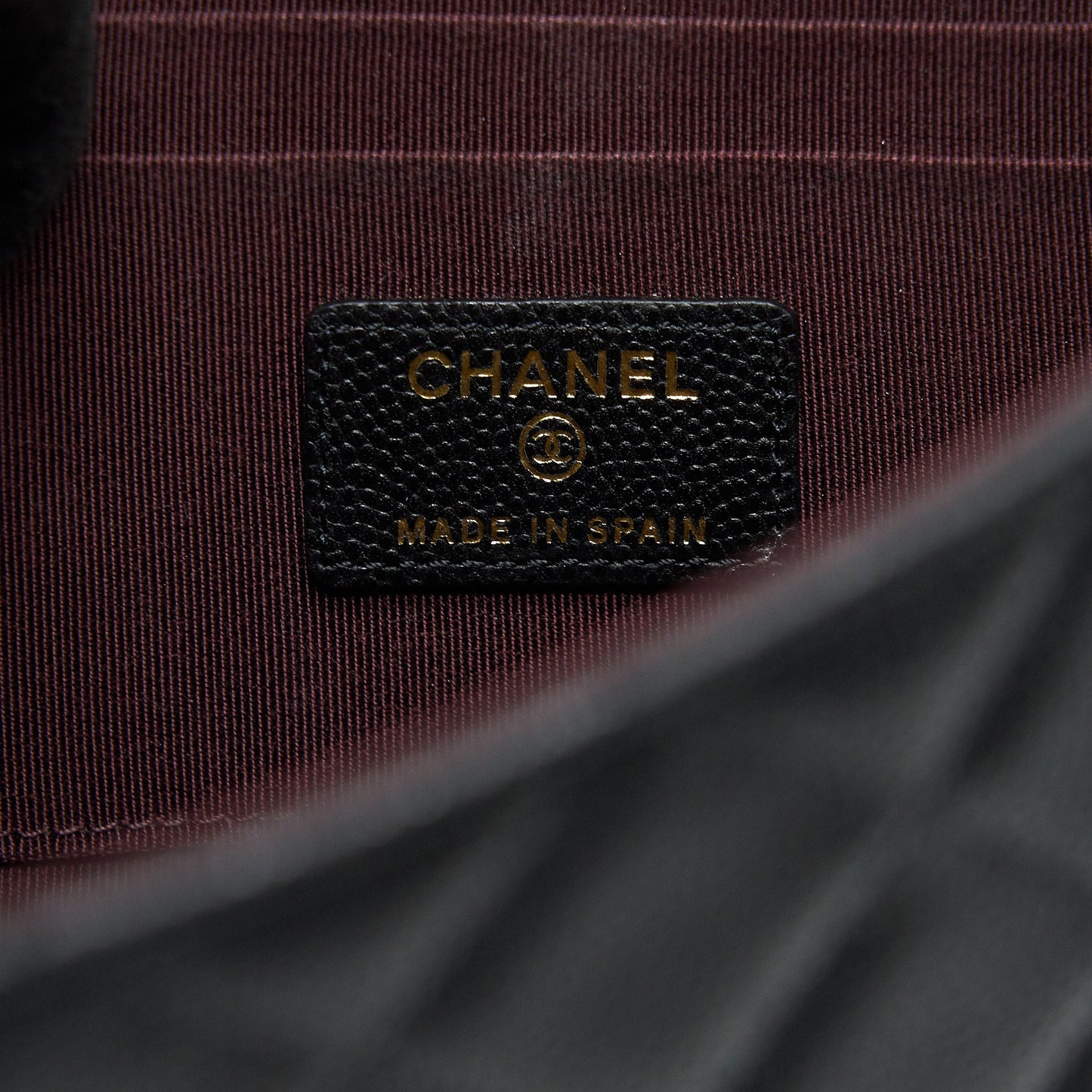 Chanel Flap Case Black Caviar L