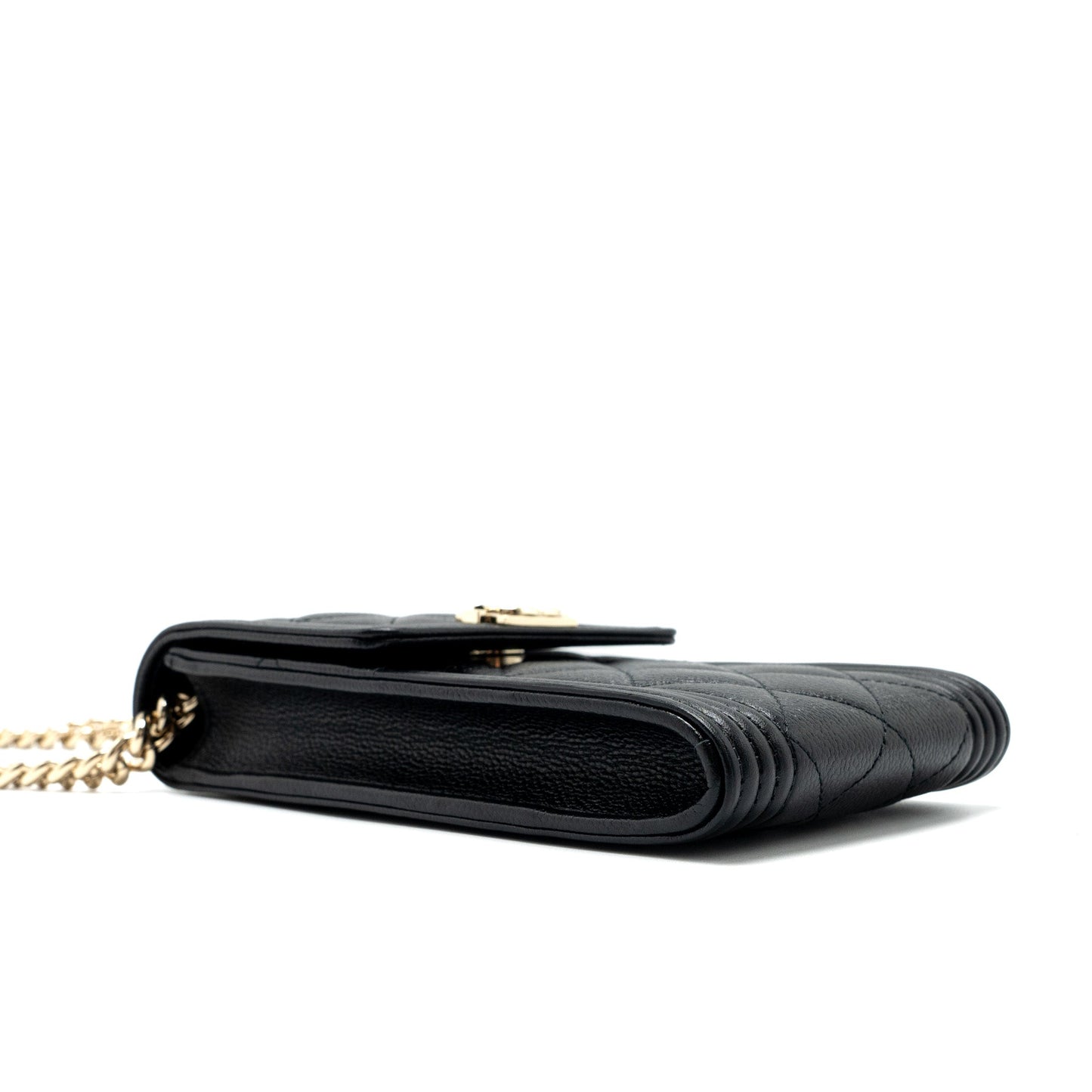Chanel Vertical Phone Pouch Caviar Black L