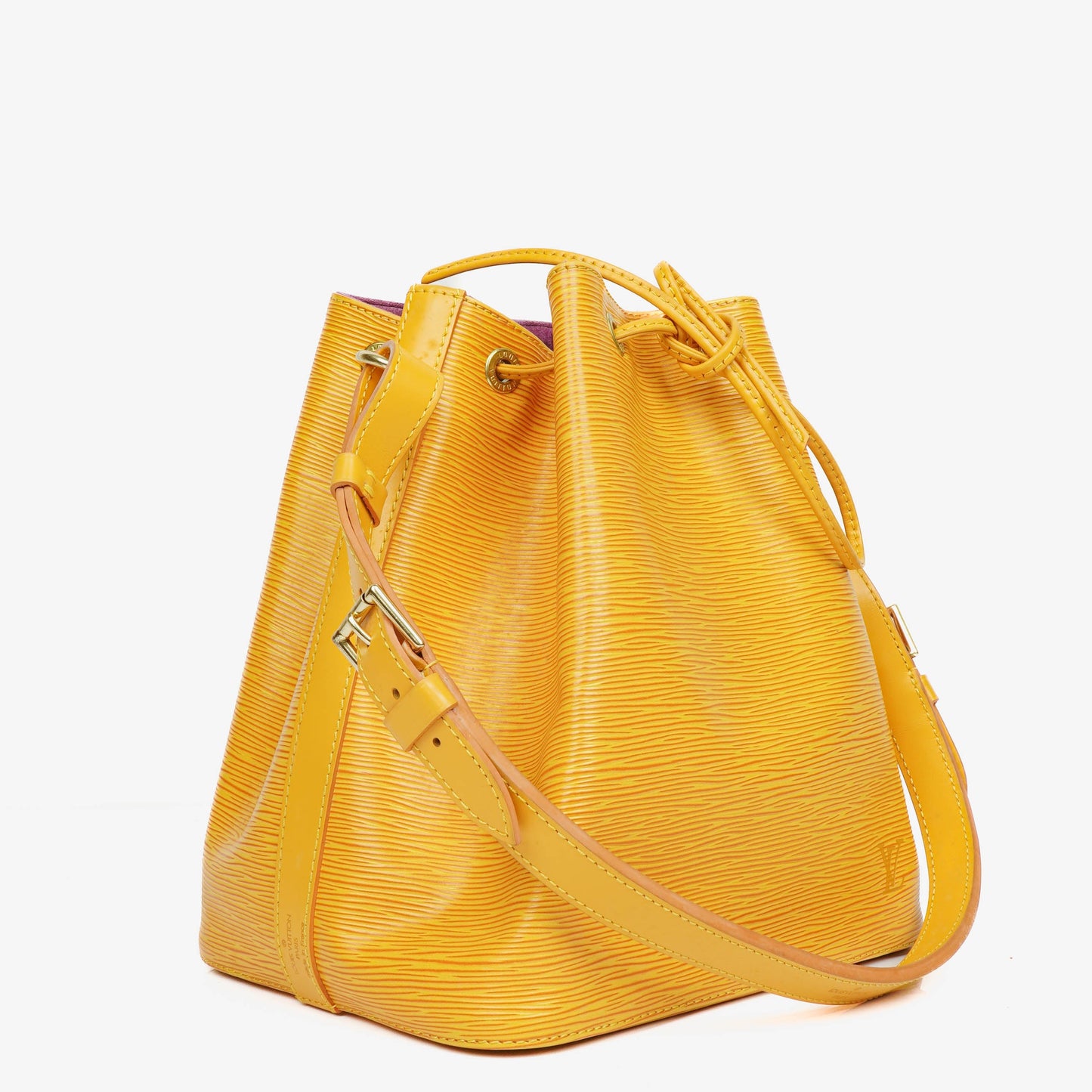 Louis Vuitton Petit Noe Yellow EPI Leather Shoulder Bag