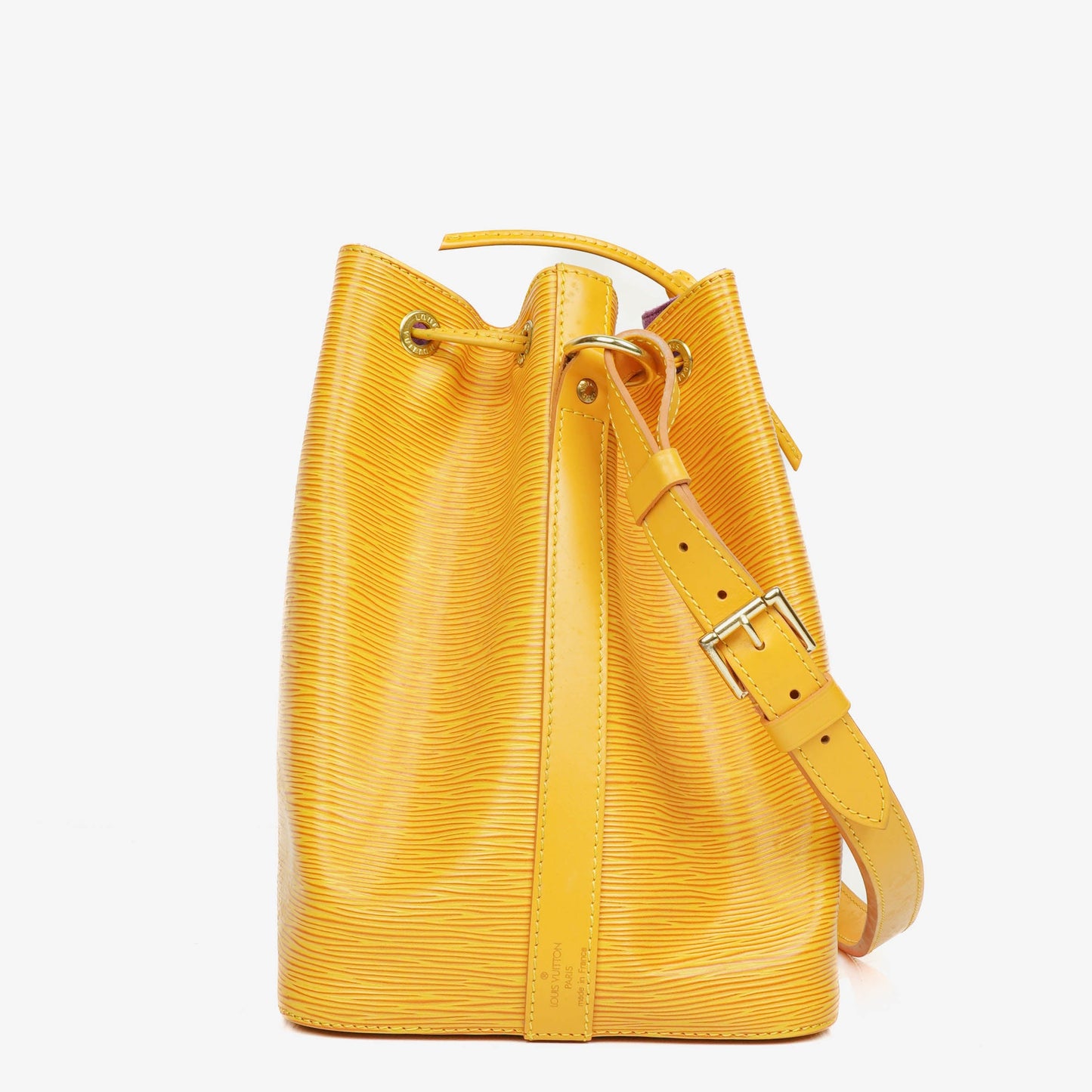 Louis Vuitton Petit Noe Yellow EPI Leather Shoulder Bag