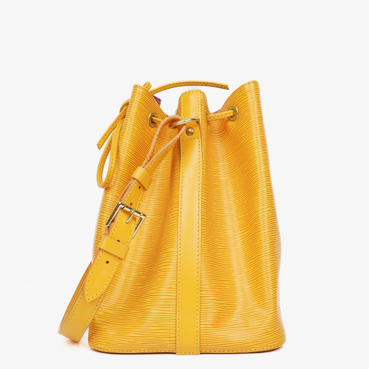 Louis Vuitton Petit Noe Yellow EPI Leather Shoulder Bag