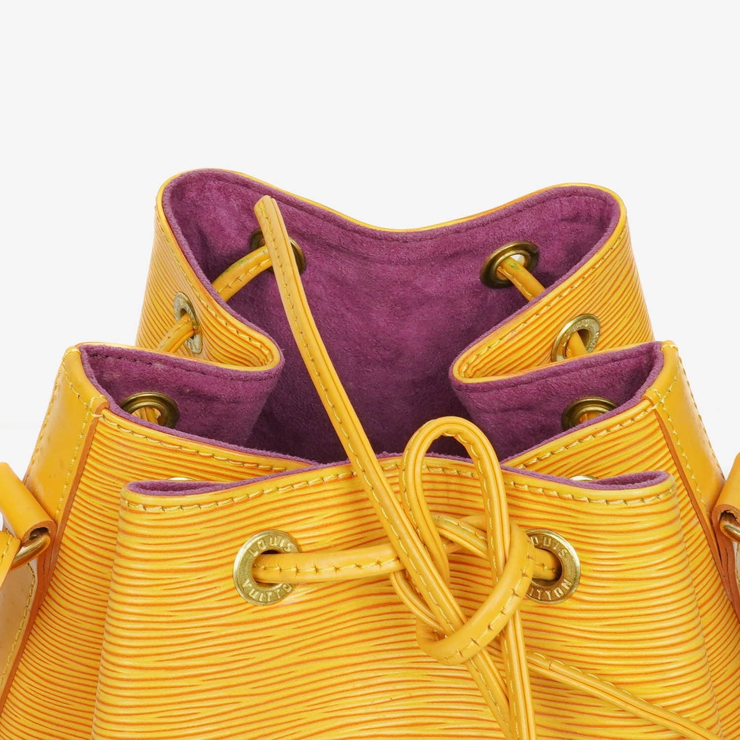 Louis Vuitton Petit Noe Yellow EPI Leather Shoulder Bag