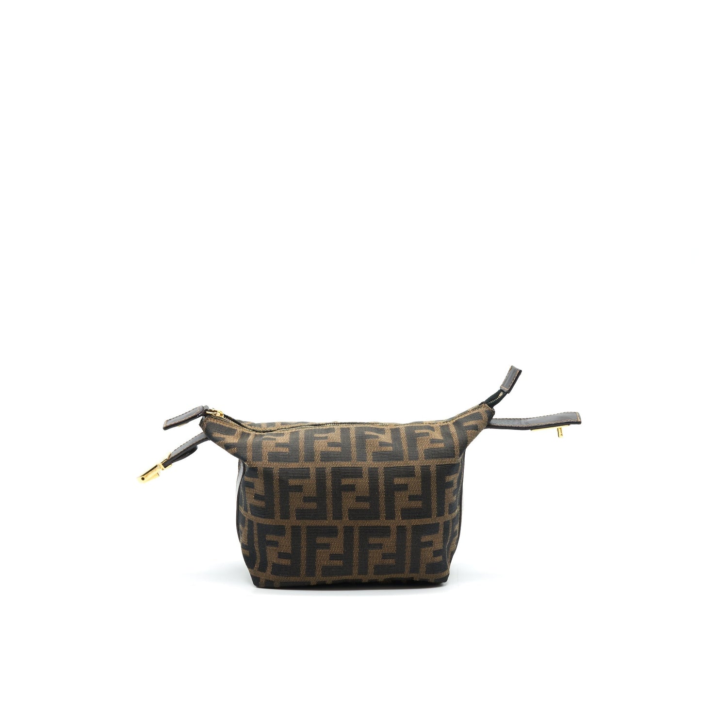 FENDI VINTAGE COSMETIC Purse ZUCCA CANVAS