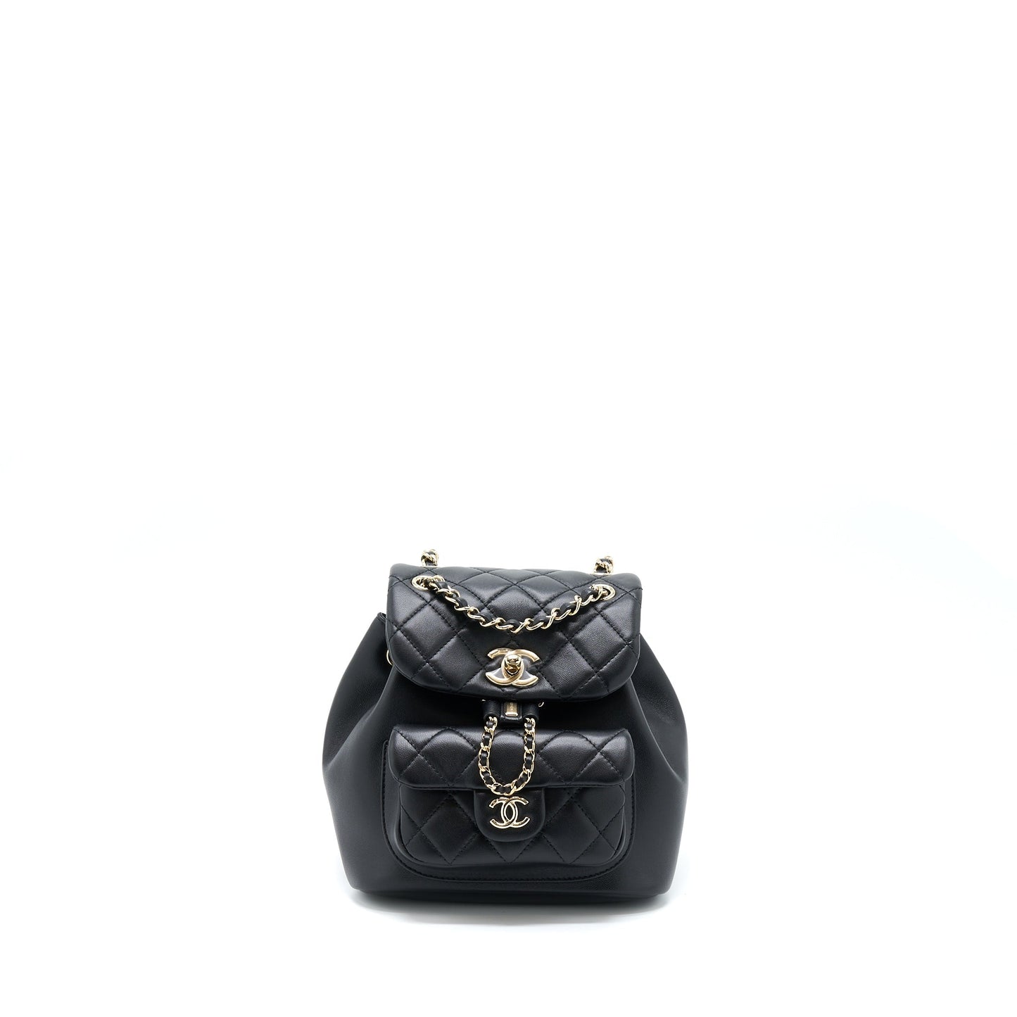 Chanel Duma Mini Backpack Lambskin Black L