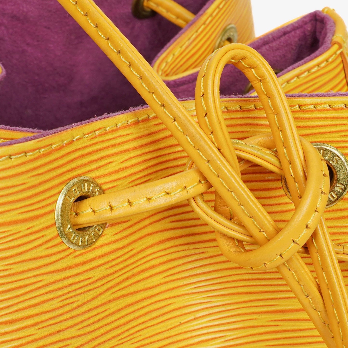 Louis Vuitton Petit Noe Yellow EPI Leather Shoulder Bag