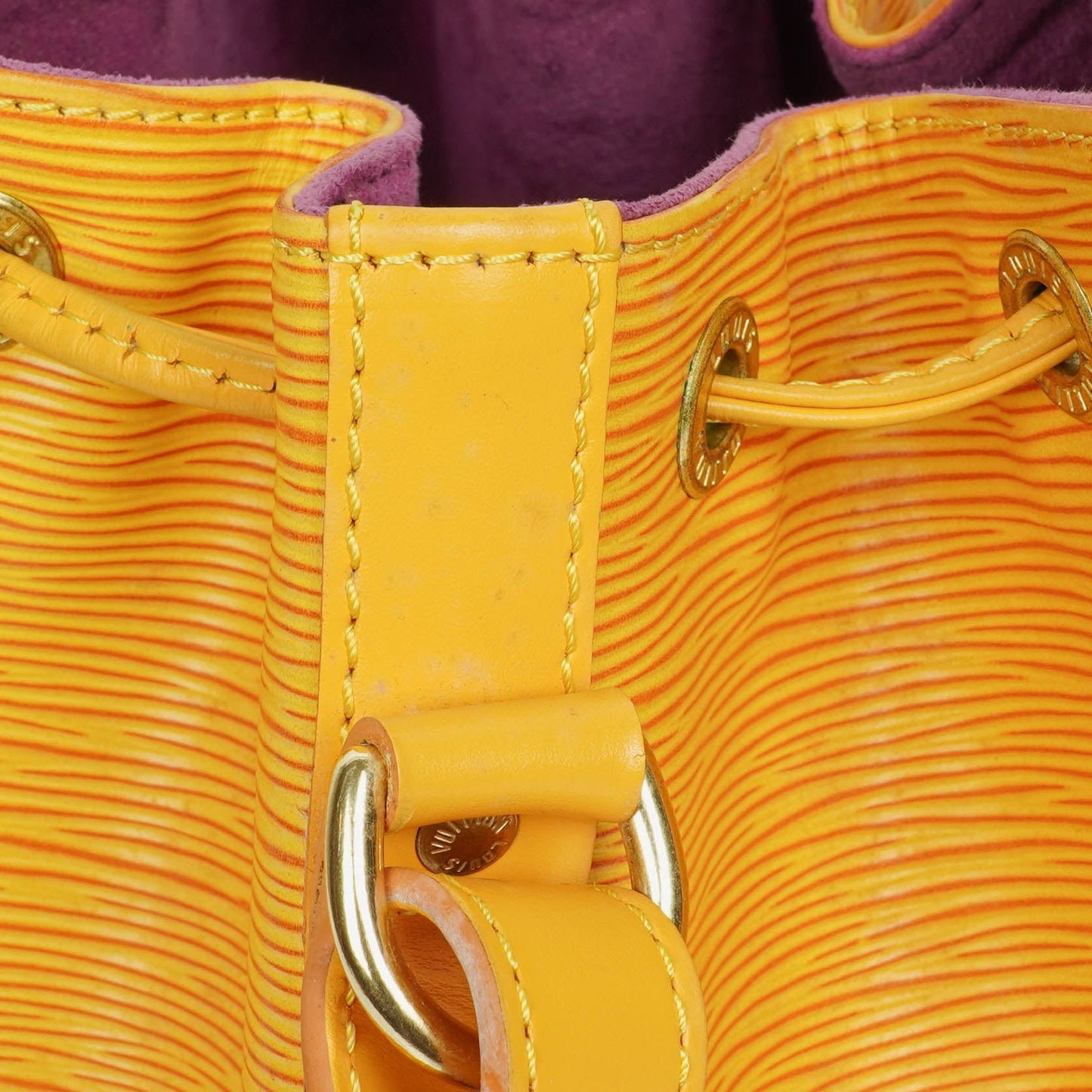 Louis Vuitton Petit Noe Yellow EPI Leather Shoulder Bag